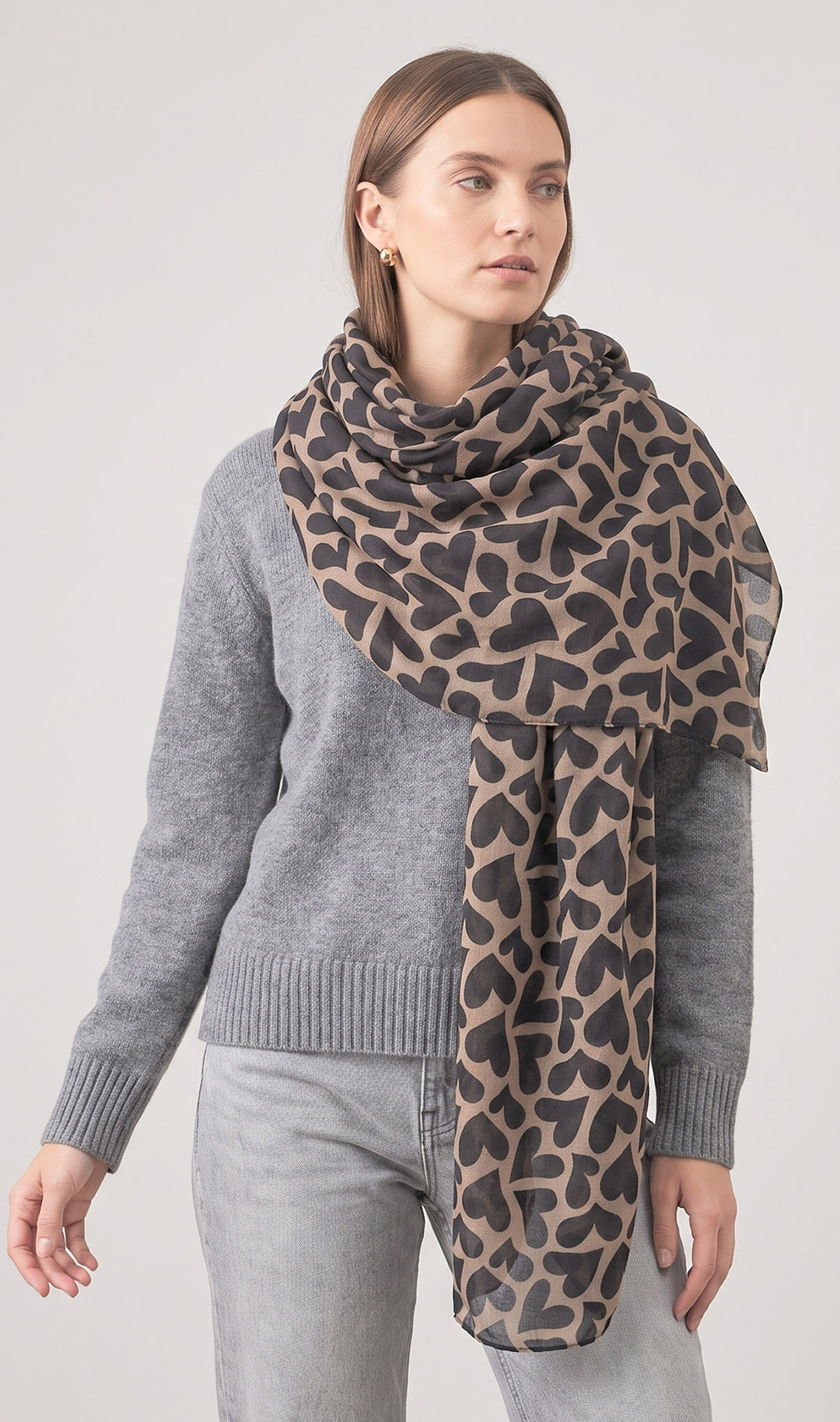 Heart-Print-Lightweight-Scarf-in-Grey