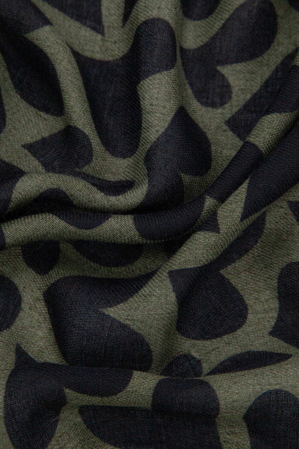 Heart-Print-Lightweight-Scarf-in-Khaki
