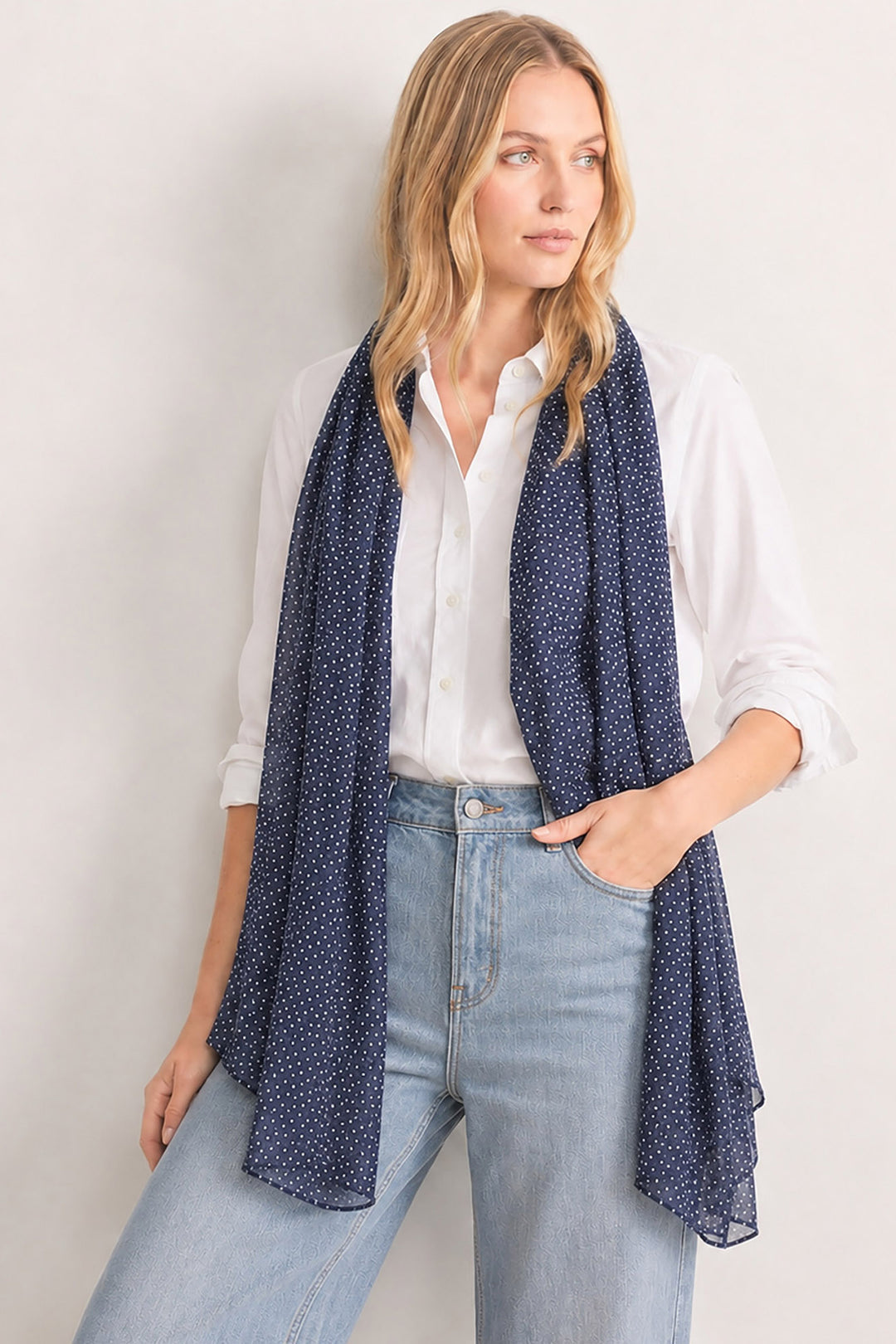 Multi-Spot-Lightweight-Scarf-in-Navy