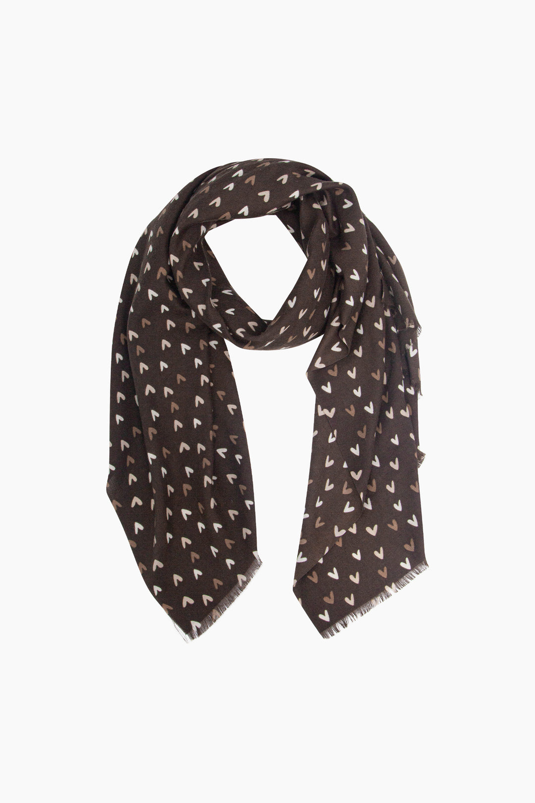 Small-Sketch-Heart-Print-Lightweight-Scarf-in-Brown