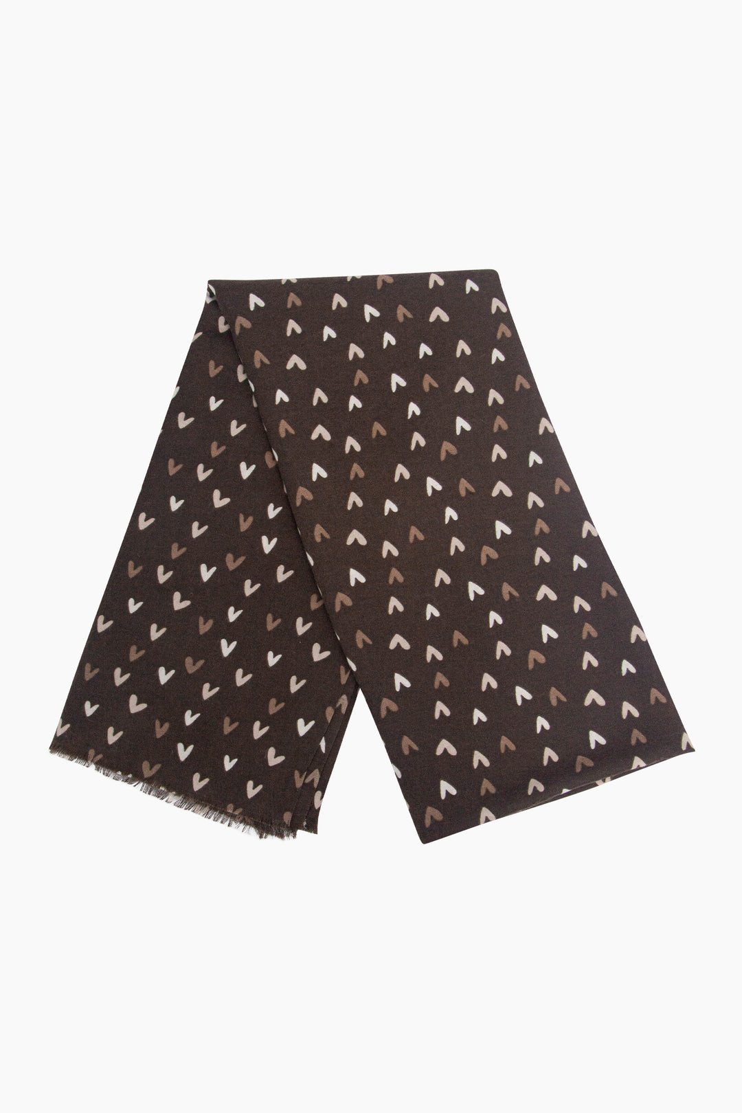 Small-Sketch-Heart-Print-Lightweight-Scarf-in-Brown