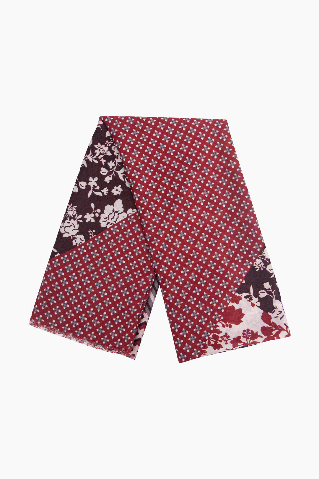 Floral-Print-Lightweight-Scarf-in-Red