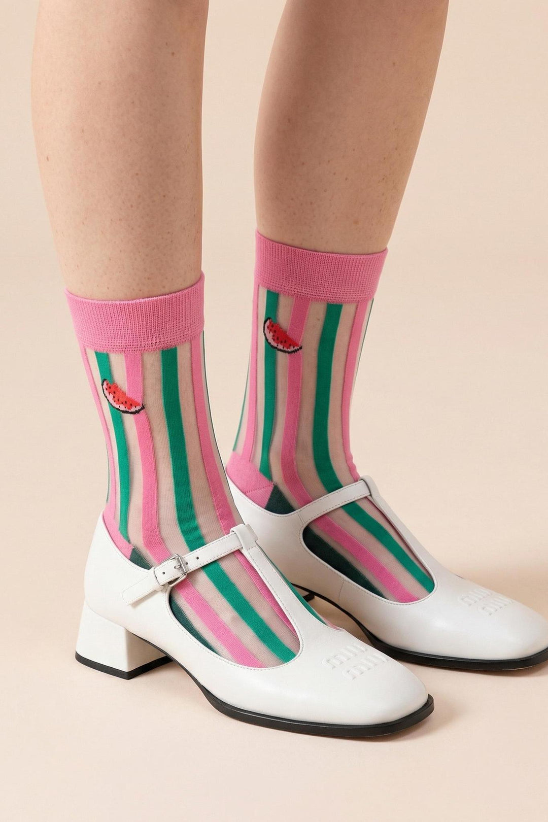 Watermelon-Stripes-Combed-Cotton-Sheer-Pop-Socks-in-Pink