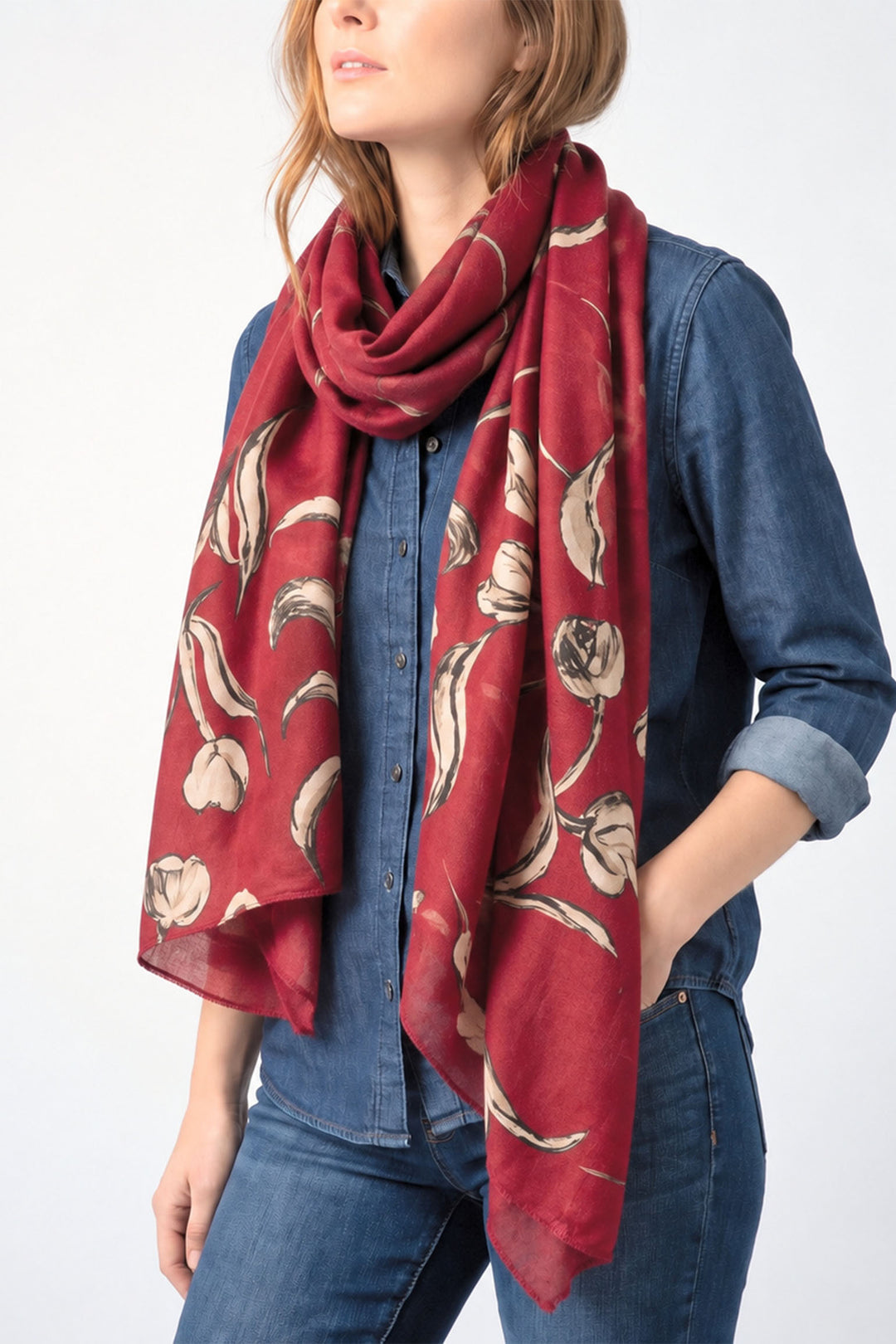 red-large-floral-lighteweight-scarf