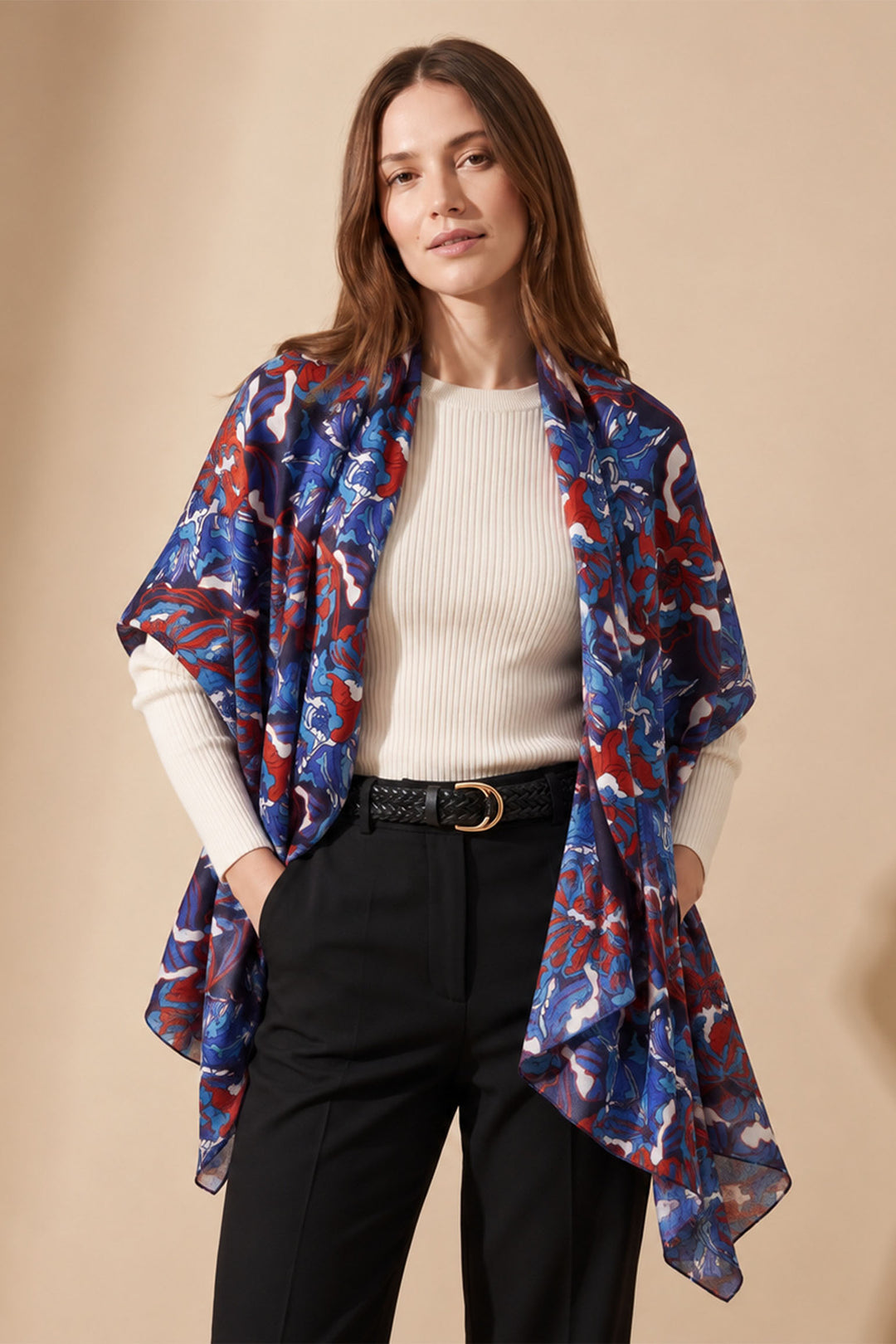 blue/coral-floral-lightweight-scarf