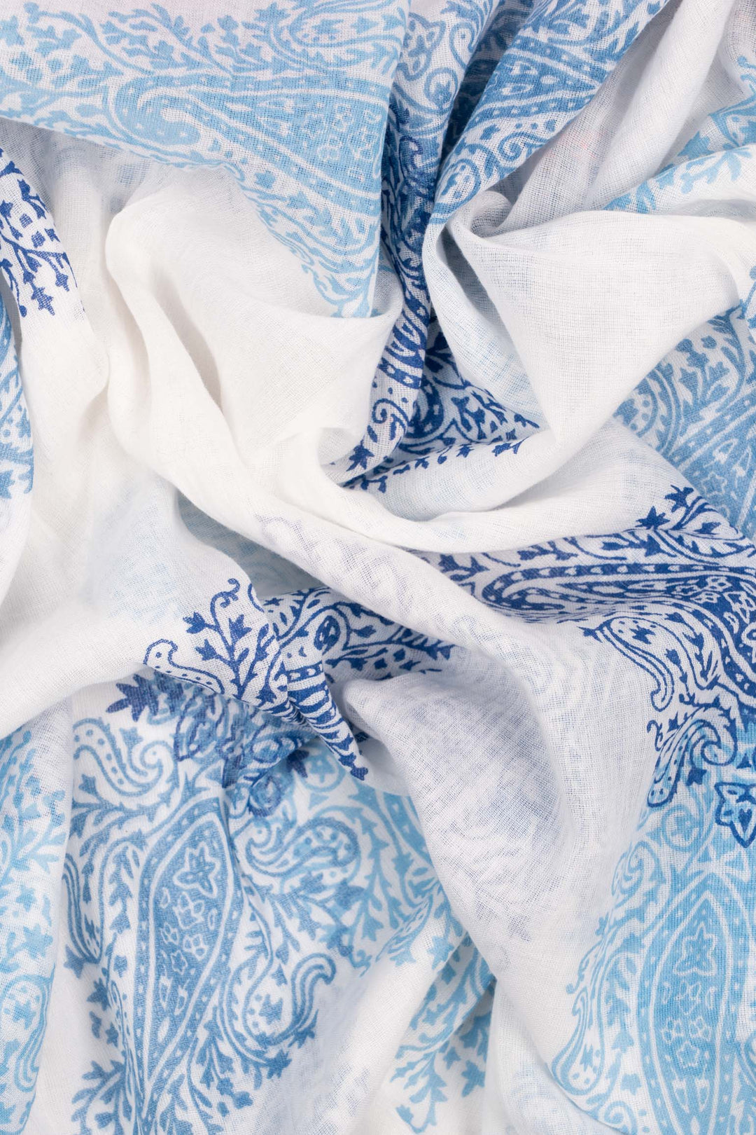 talia-lightweight-cotton-tassel-scarf-white-multi-floral-print-close-up-soft-material