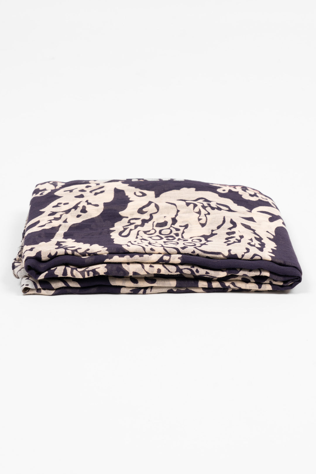 bodhi-lightweight-cotton-scarf-navy-blue-floral-print-folded-square