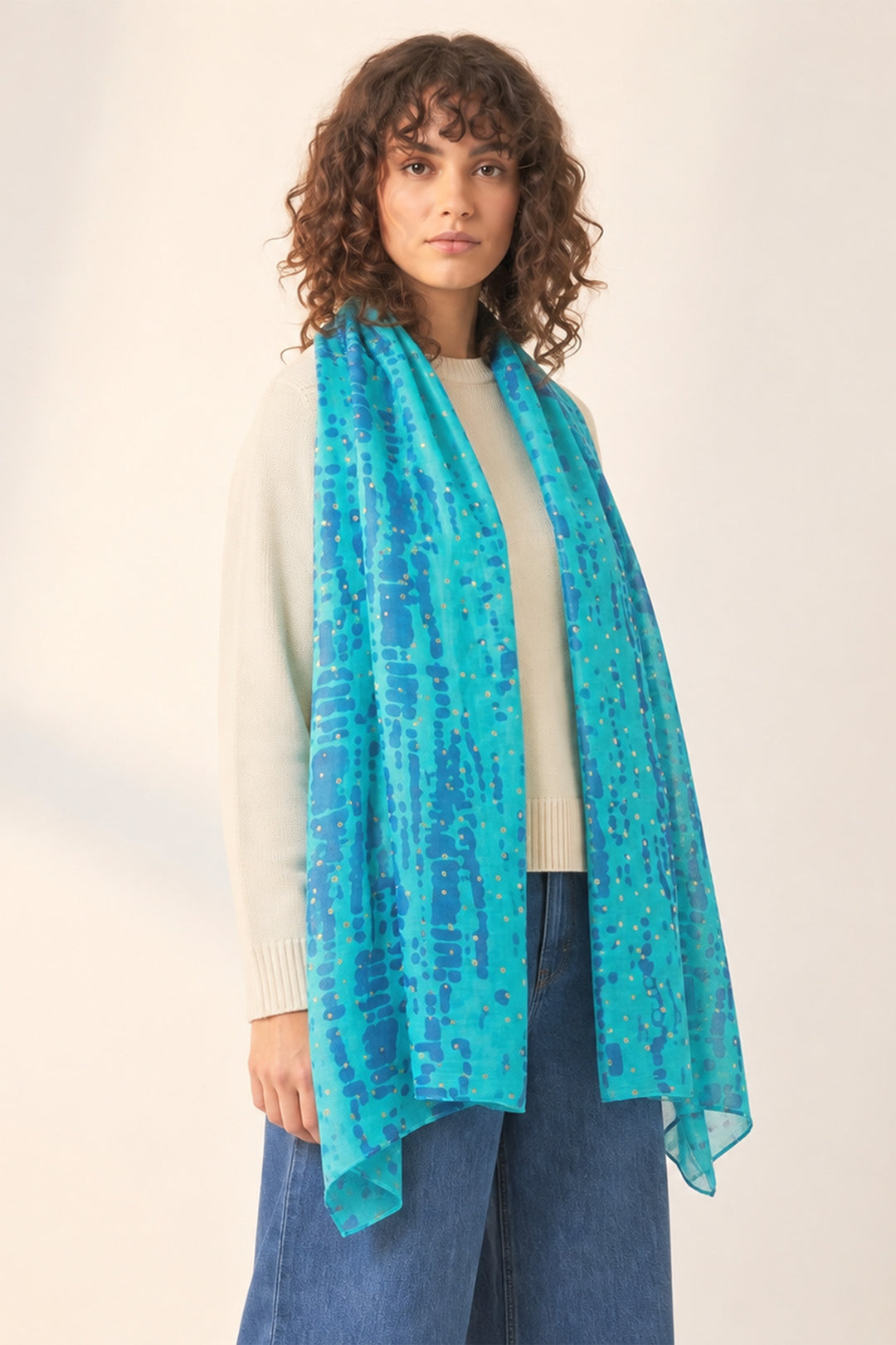 soraya-lightweight-cotton-scarf-blue-aqua-tie-dye-gold-foil-flecks