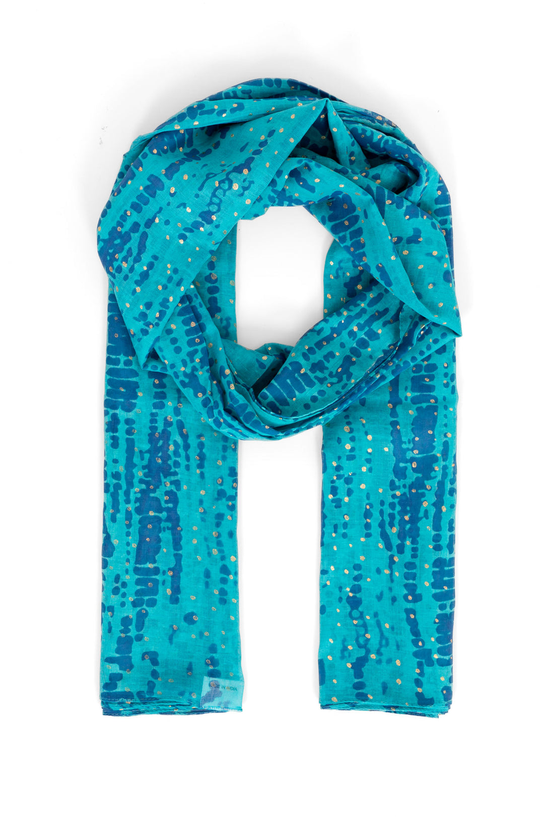 soraya-lightweight-cotton-scarf-blue-aqua-tie-dye-gold-foil-flecks