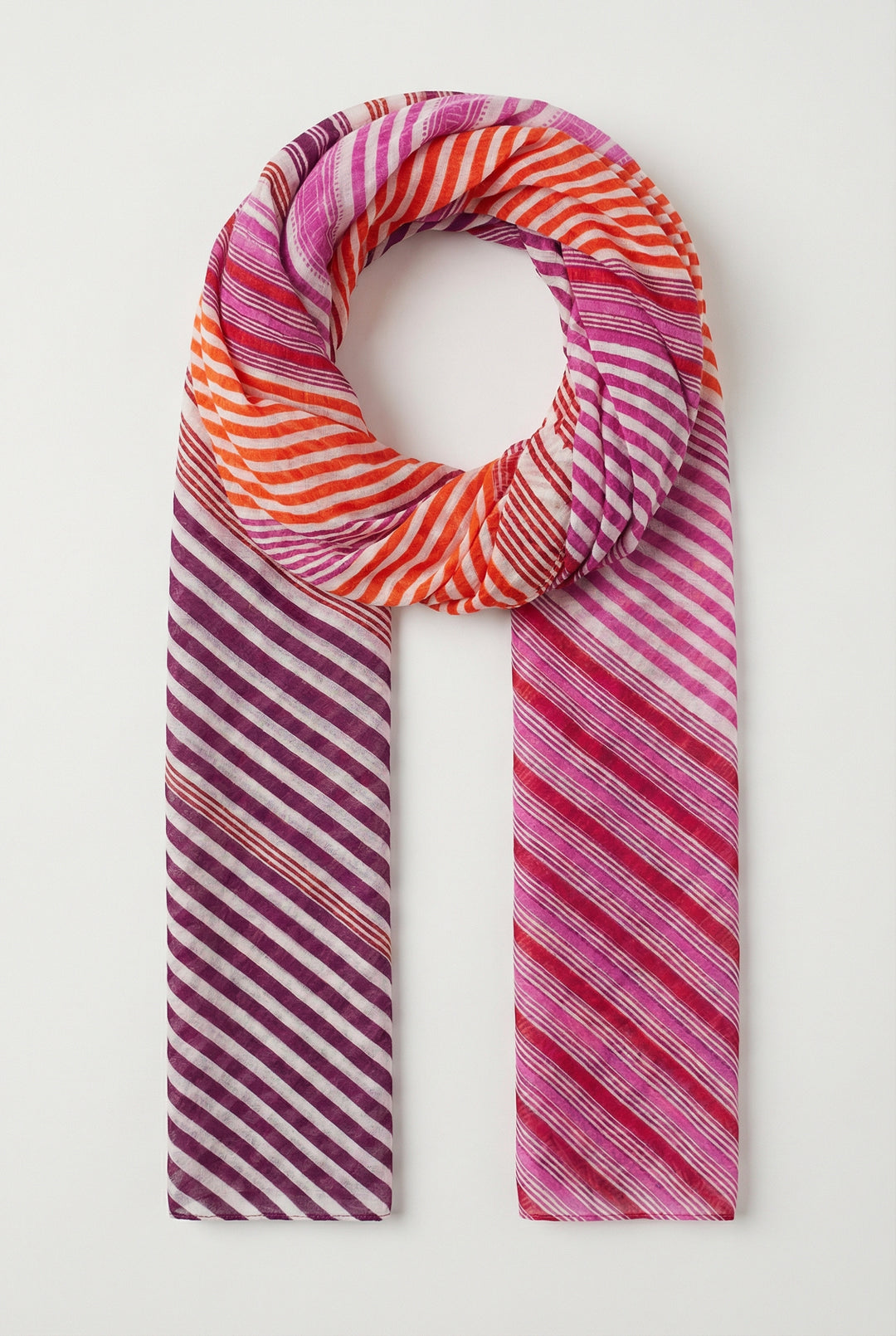 Pink-Striped-Cotton-Scarf
