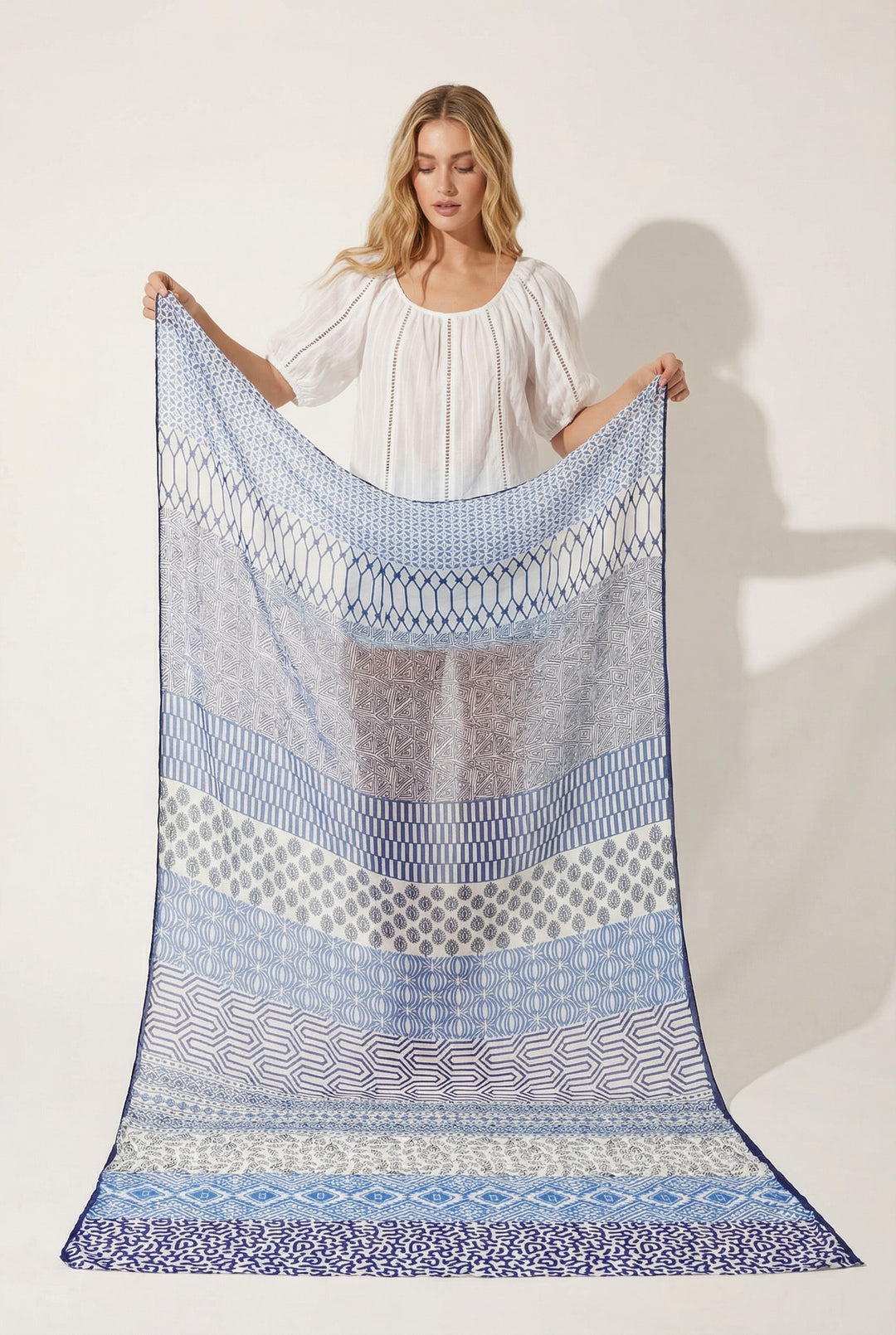 Blue-mixed-print-cotton-scarf