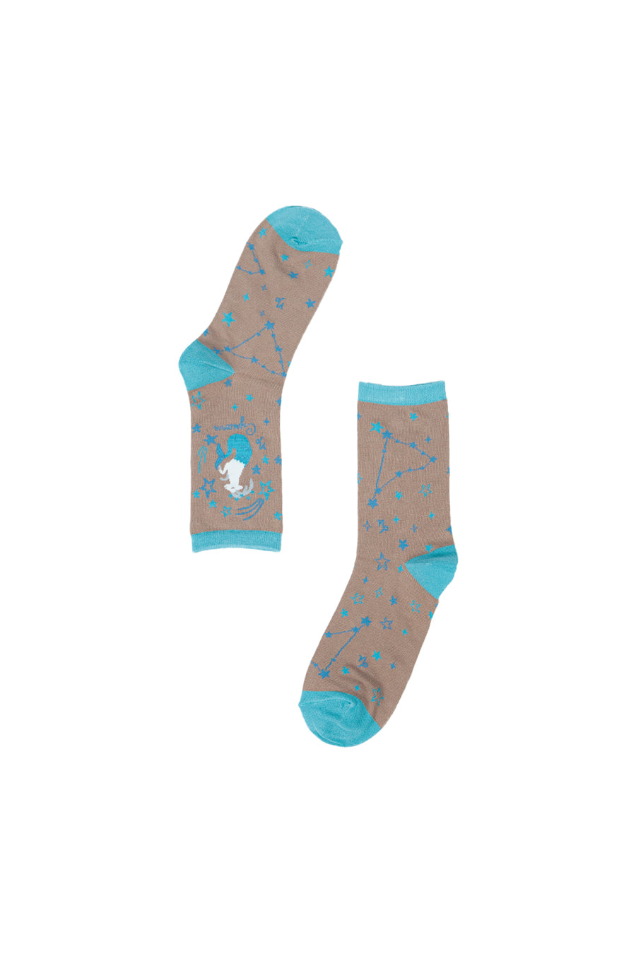 showing the constellation of capricorn on the bamboo socks