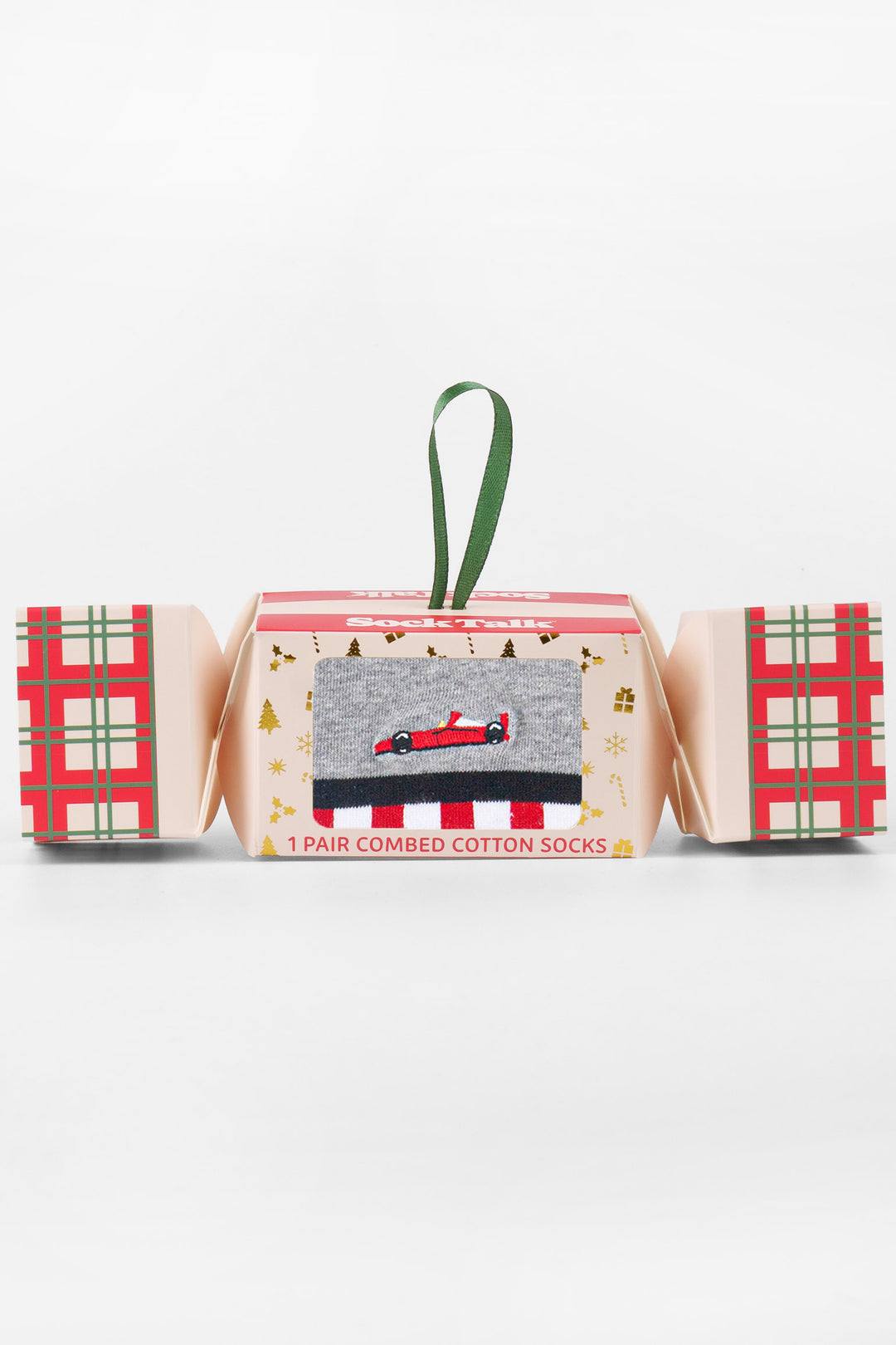 Racecar-Embroidered-Combed-Cotton-Crew-Socks-Christmas-Cracker-Gift-Box-in-Grey-Marl