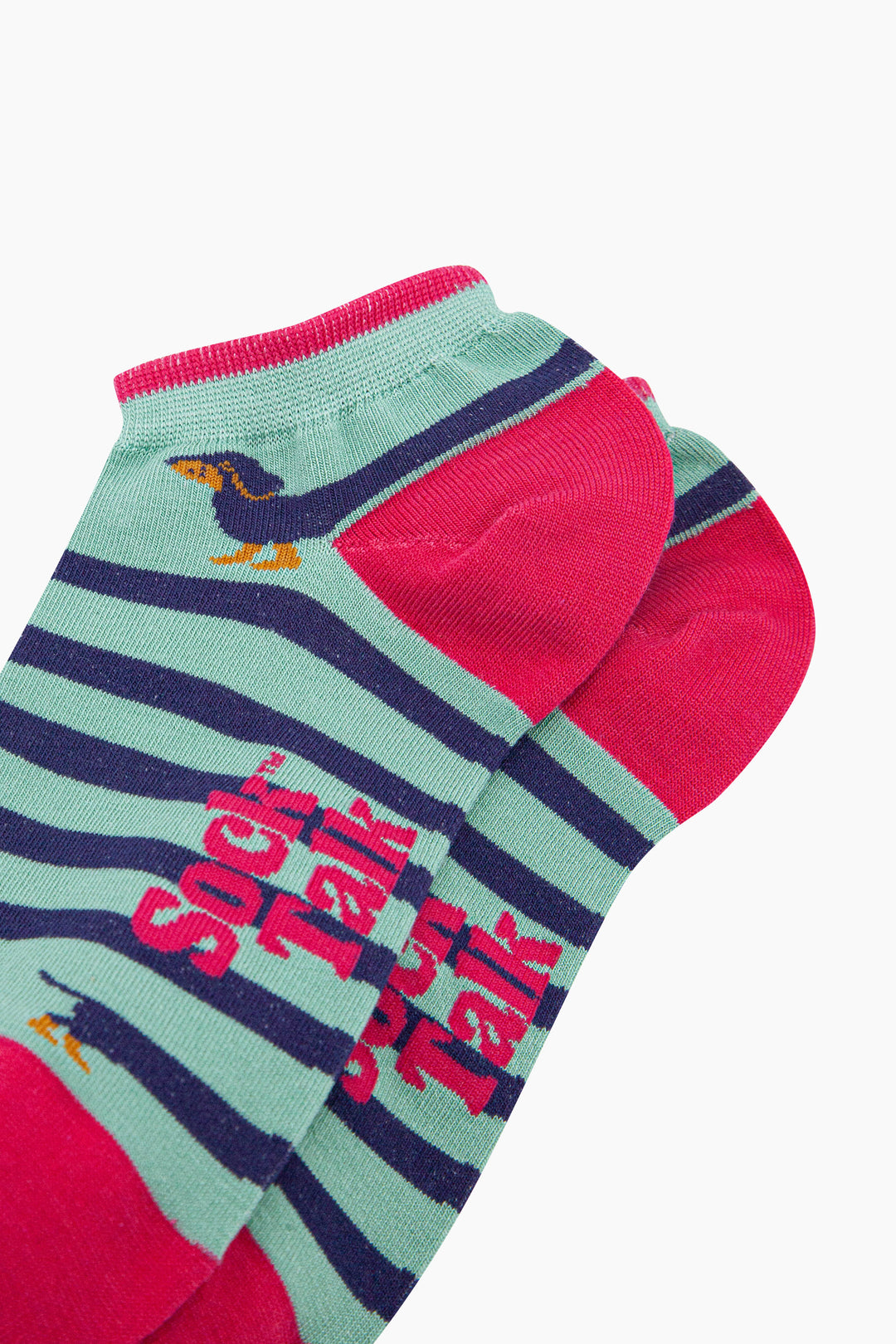 Winding-Sausage-Dog-Bamboo-Trainer-Socks-in-Mint-Closeup