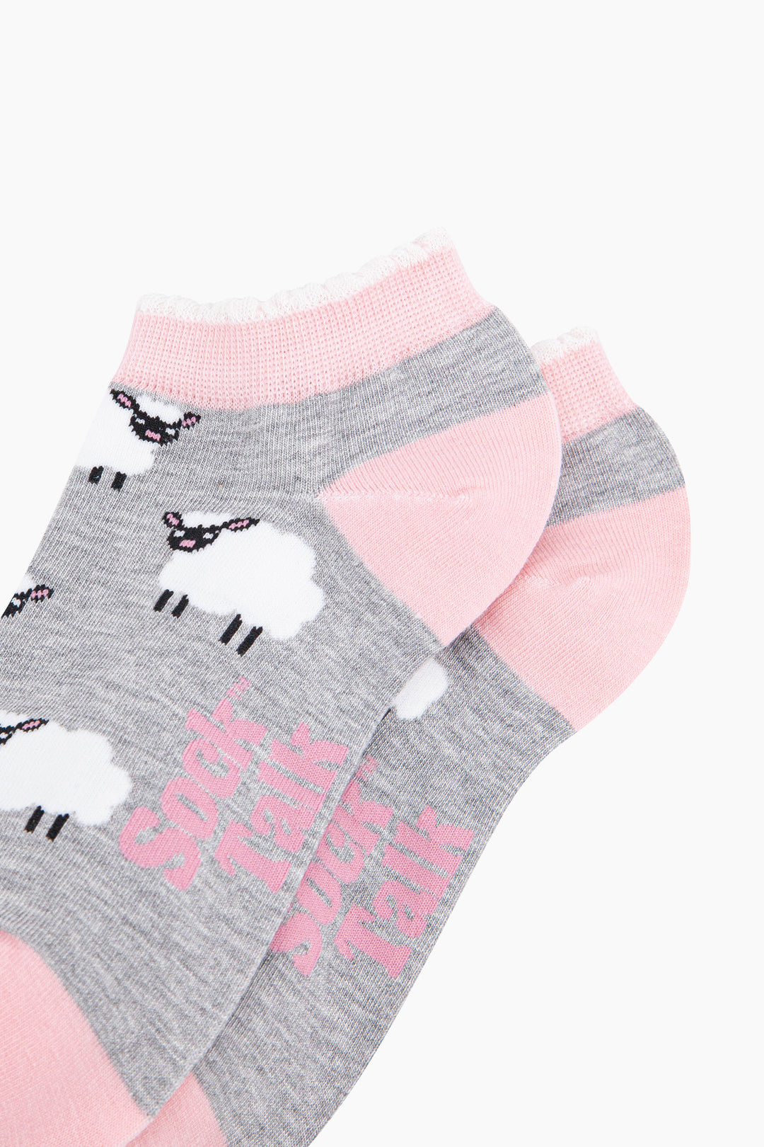 Sheep-Bamboo-Trainer-Socks-in-Grey-Marl-Closeup
