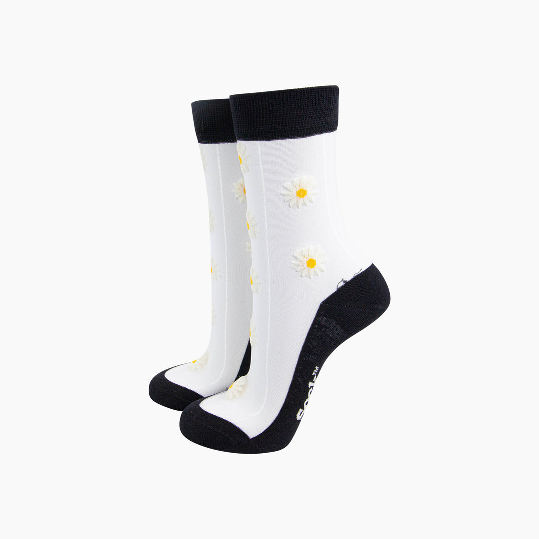 Dainty-Daisy-Combed-Cotton-Sheer-Pop-Socks-in-Black-Mannequin