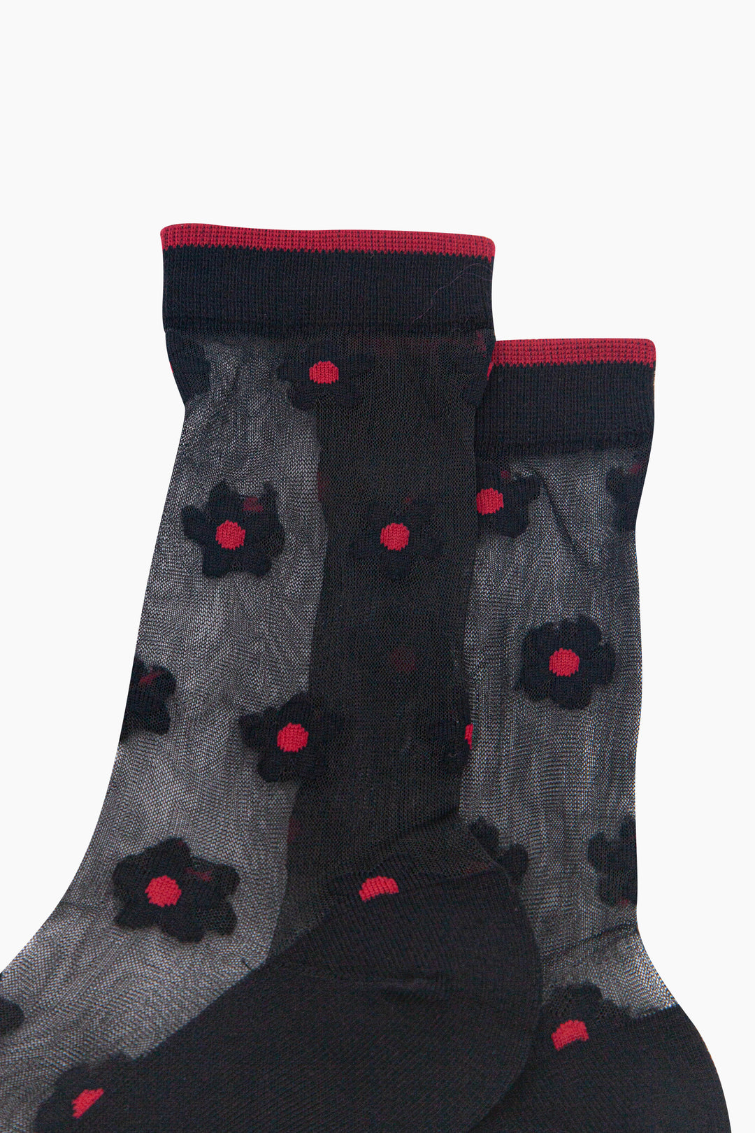 Daisy-Sheer-Socks-in-Black-Close-Up