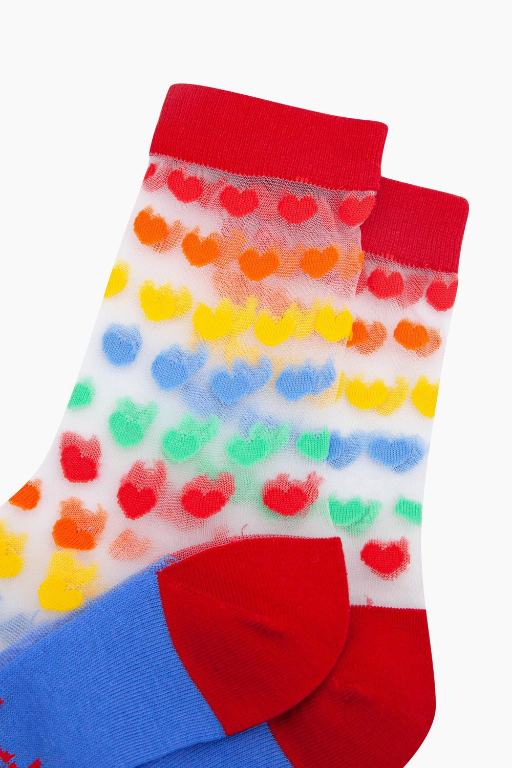 Rainbow-Love-Hearts-Combed-Cotton-Sheer-Pop-Socks-Closeup