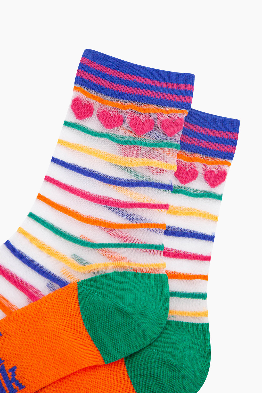 Hearts-Rainbow-Stripes-Combed-Cotton-Sheer-Pop-Socks-Closeup