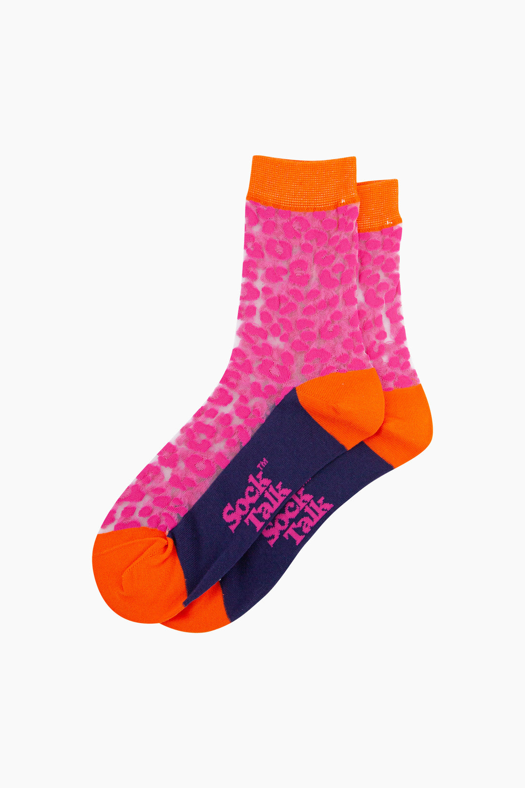 Leopard-Print-Combed-Cotton-Sheer-Pop-Socks-in-Pink-Lying-Flat