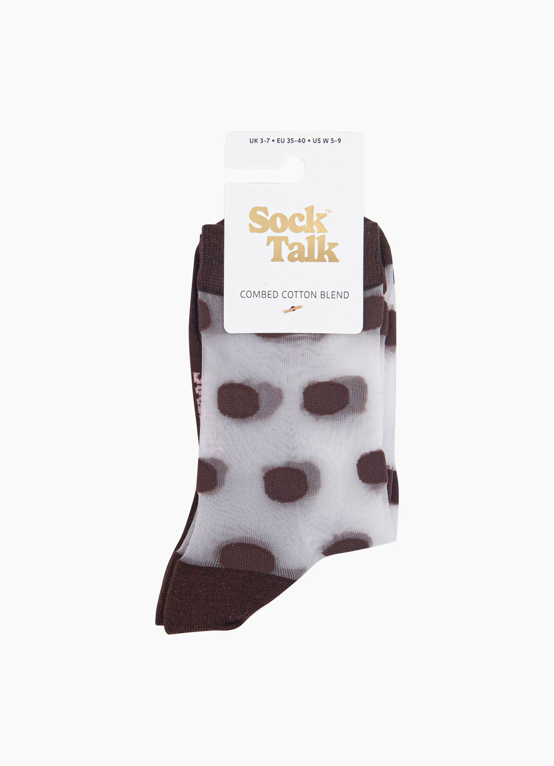Polka-Dot-Sheer-Socks-in-Brown-In-Packaging