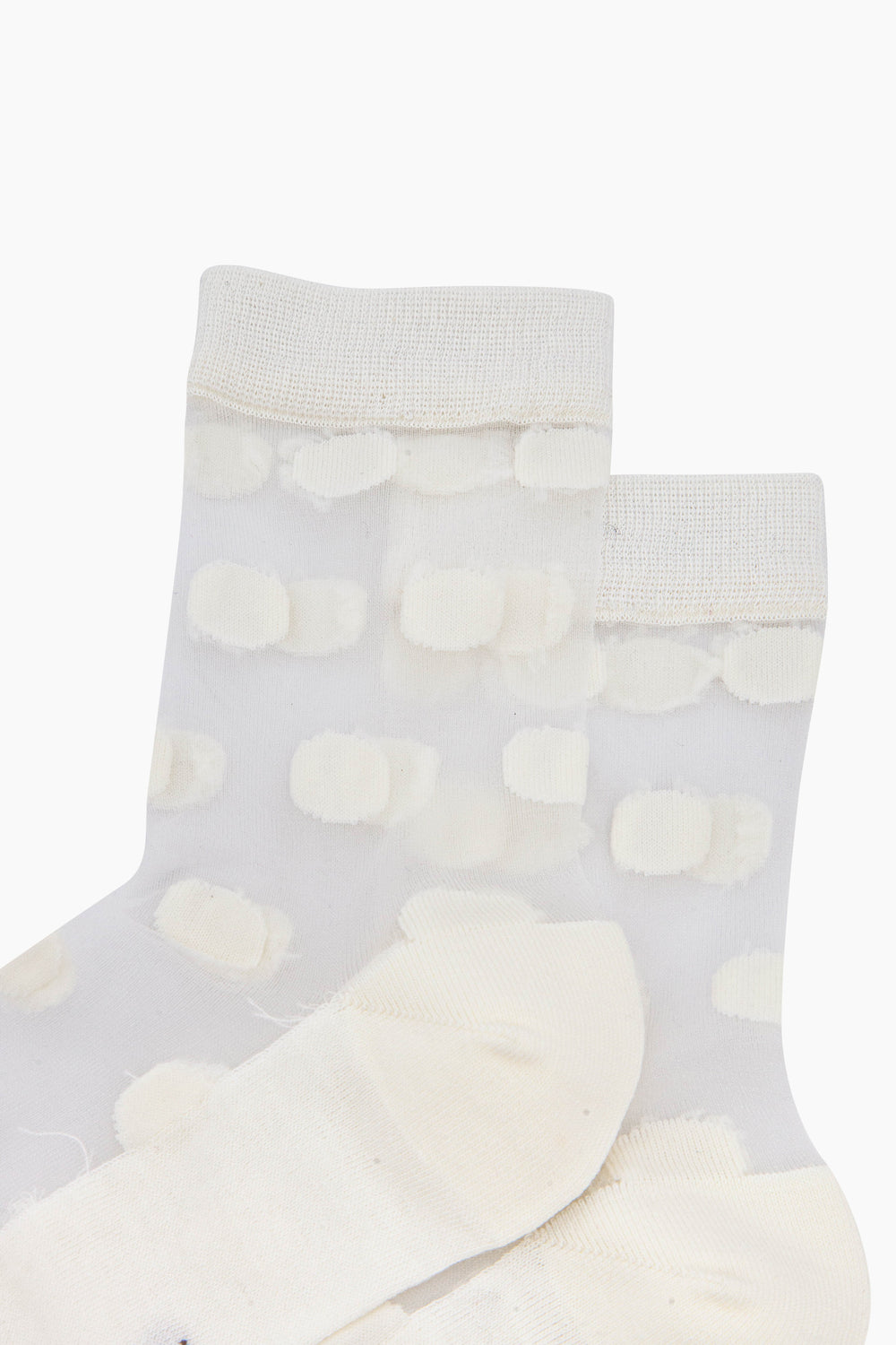 Polka-Dot-Sheer-Socks-in-Cream-Close-Up