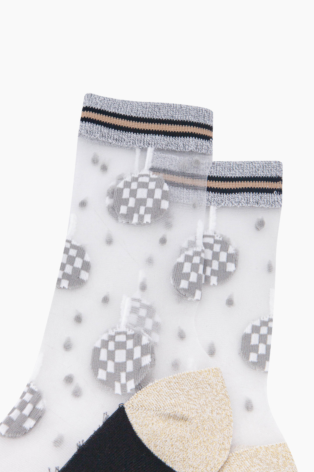 Disco-Ball-Sheer-Socks-in-Silver/Gold-Close-Up