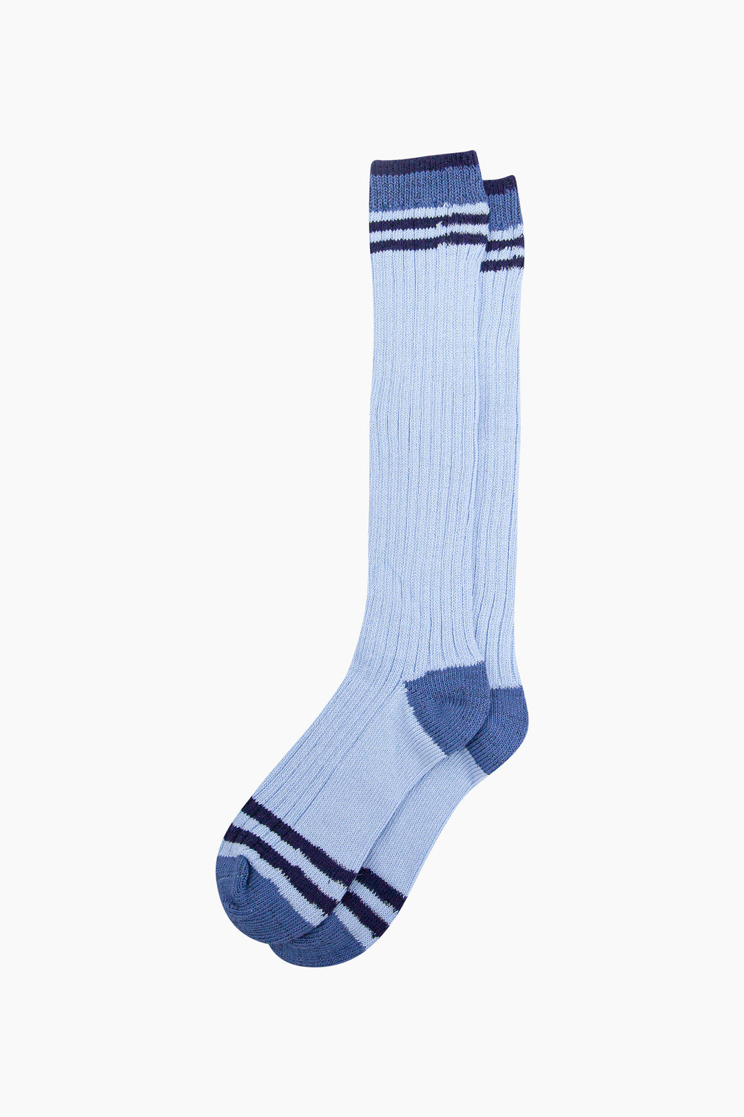 Striped-Combed-Cotton-Knee-High-Glitter-Socks-in-Blue-flat-lay