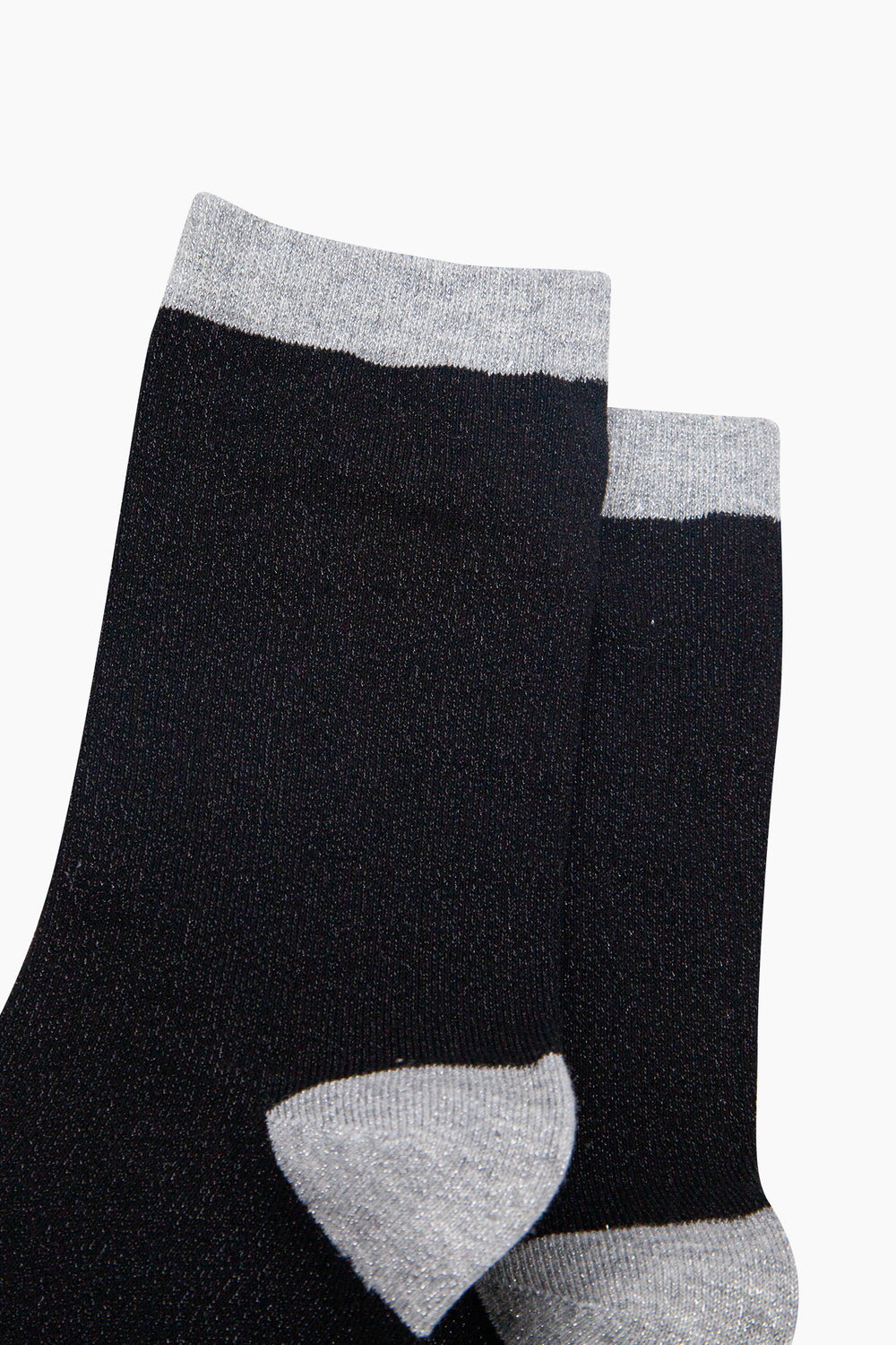 Plain-Combed-Cotton-Glitter-Socks-in-Black-close-up