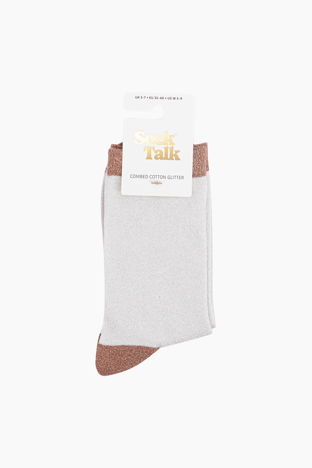 Polka-Dots-Combed-Cotton-Glitter-Socks-in-Cream-Brown-in-packaging