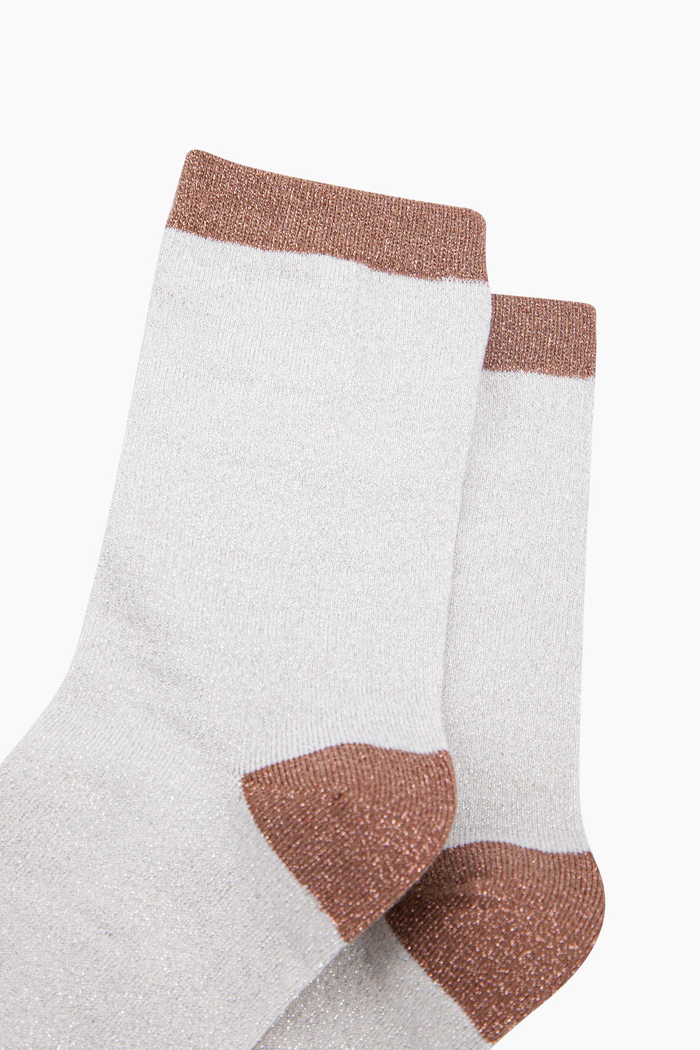 Polka-Dots-Combed-Cotton-Glitter-Socks-in-Cream-Brown-close-up