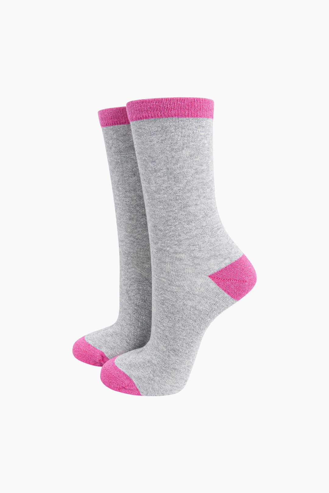 Plain-Combed-Cotton-Glitter-Socks-in-Grey-Pink-mannequin