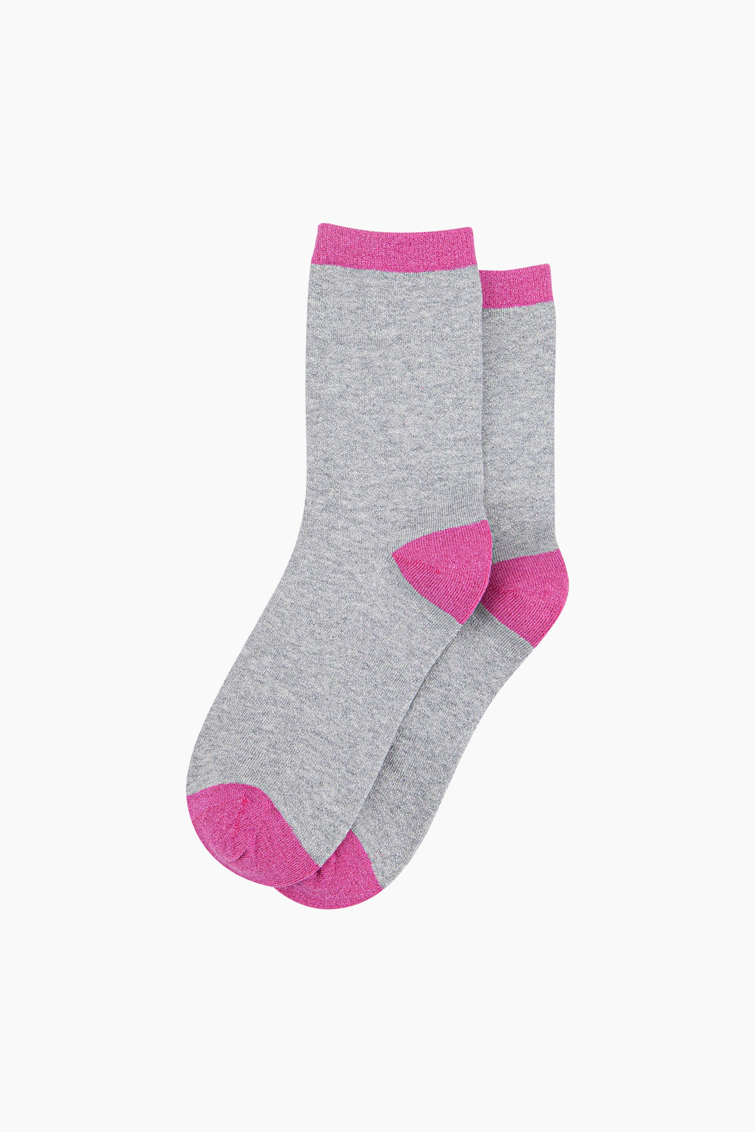 Plain-Combed-Cotton-Glitter-Socks-in-Grey-Pink-flat-lay