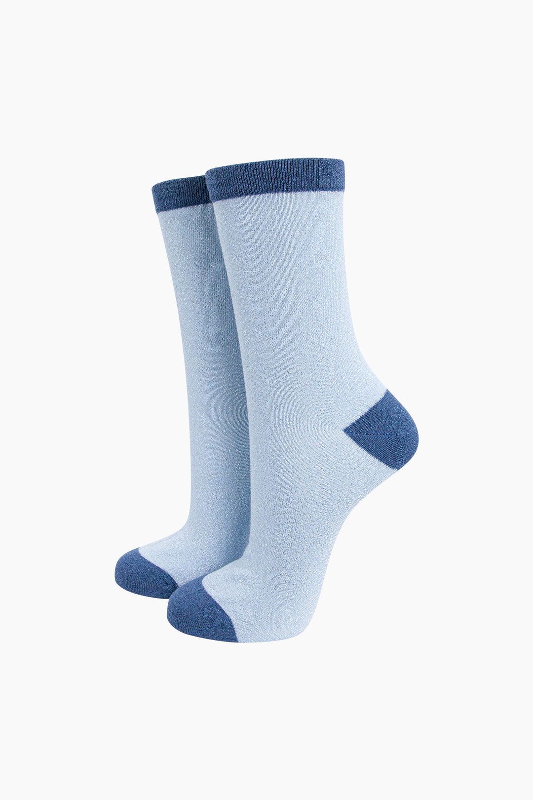 Plain-Combed-Cotton-Glitter-Socks-in-Blue-mannequin