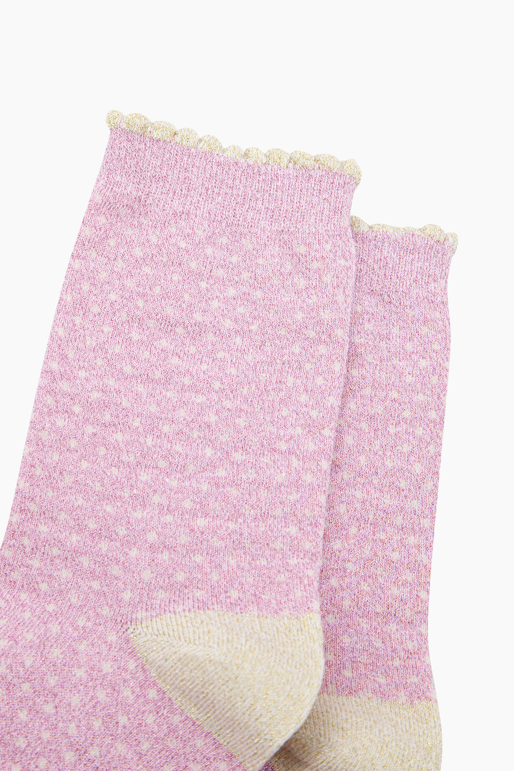 Polka-Dots-Combed-Cotton-Glitter-Socks-in-Light-Pink-close-up
