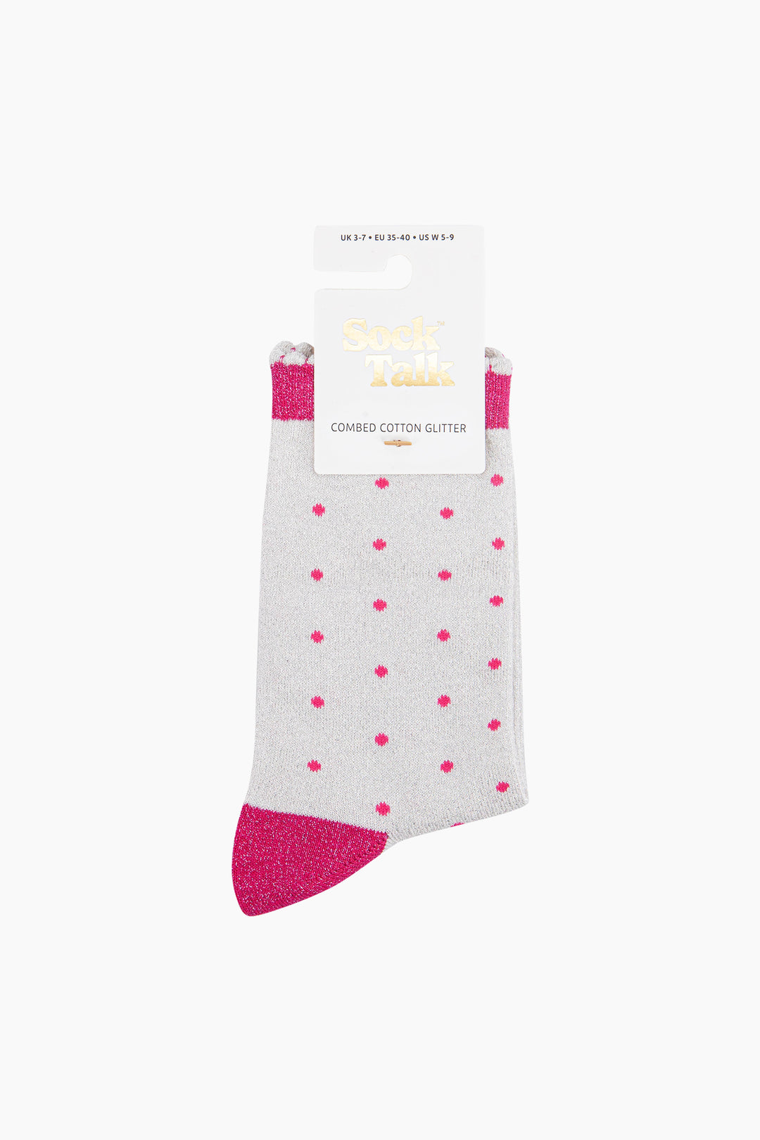 Small-Spots-Combed-Cotton-Glitter-Socks-in-Cream-in-packaging