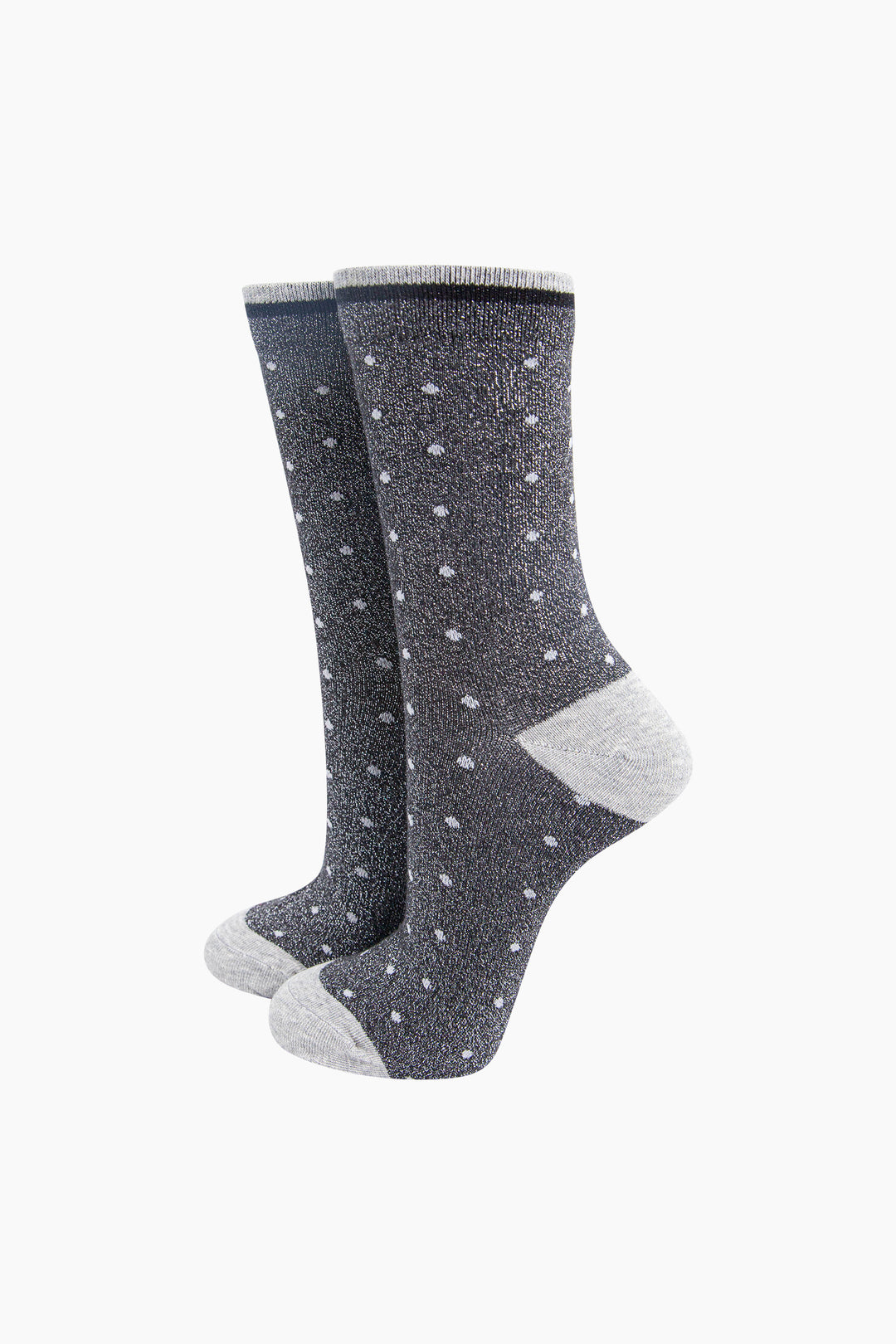 Small-Spots-Combed-Cotton-Glitter-Socks-in-Dark-Grey-mannequin