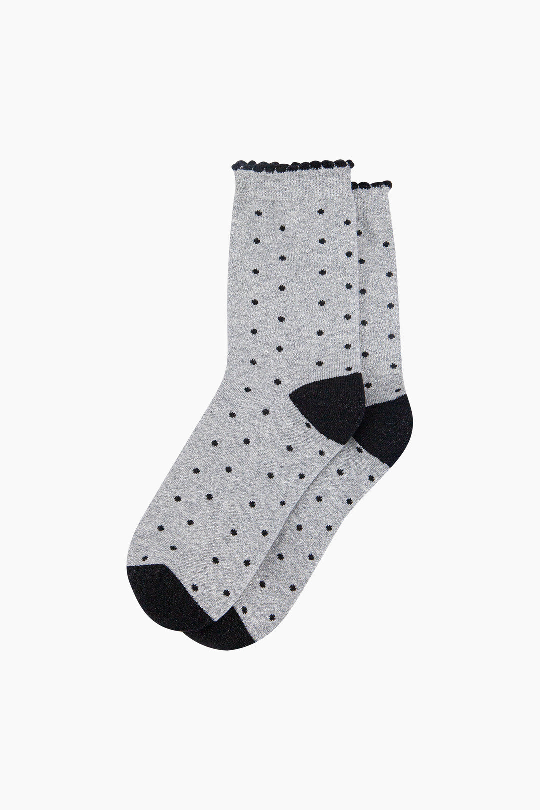 Small-Spots-Combed-Cotton-Glitter-Socks-in-Light-Grey-flat-lay