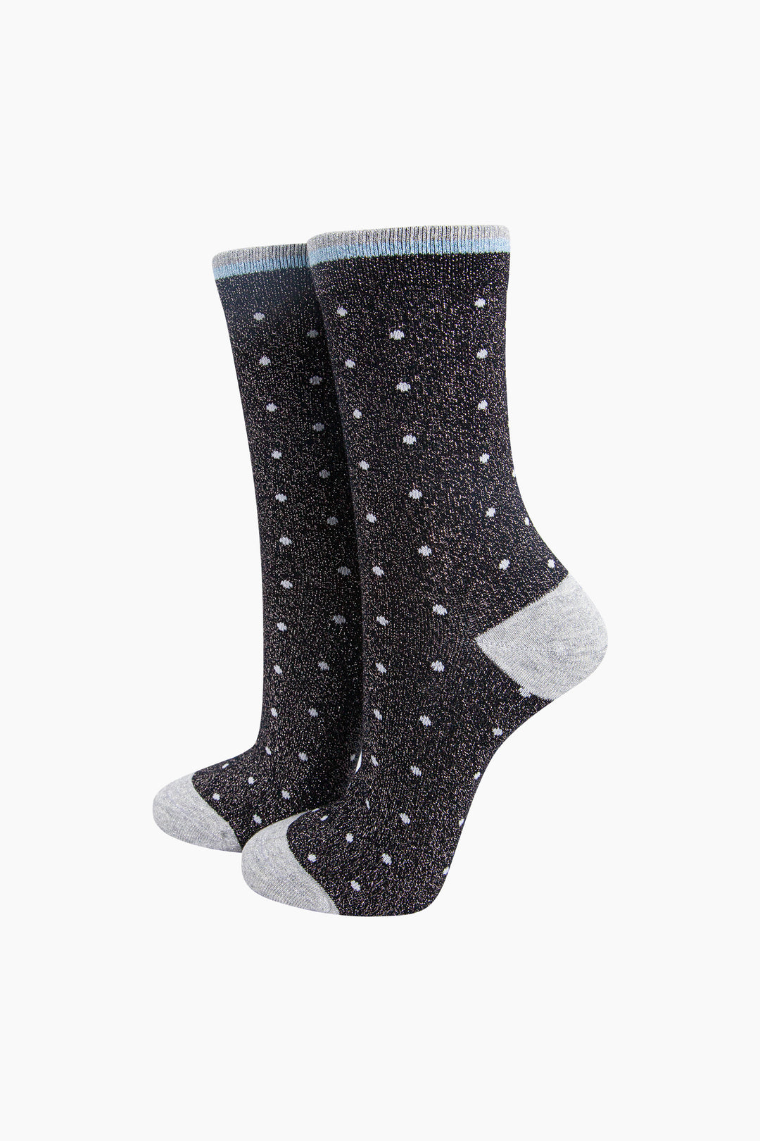 Small-Spots-Combed-Cotton-Glitter-Socks-in-Navy-Blue-mannequin