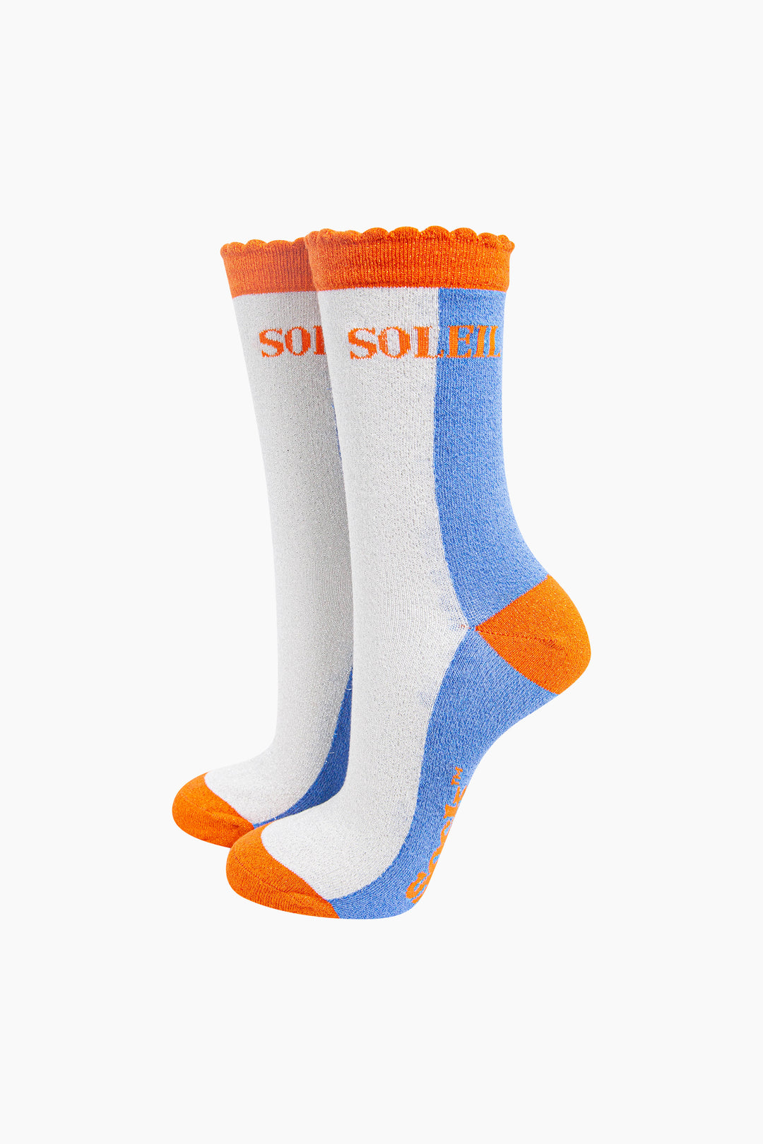 Colour-Block-Combed-Cotton-Glitter-Socks-in-Blue-Orange-mannequin