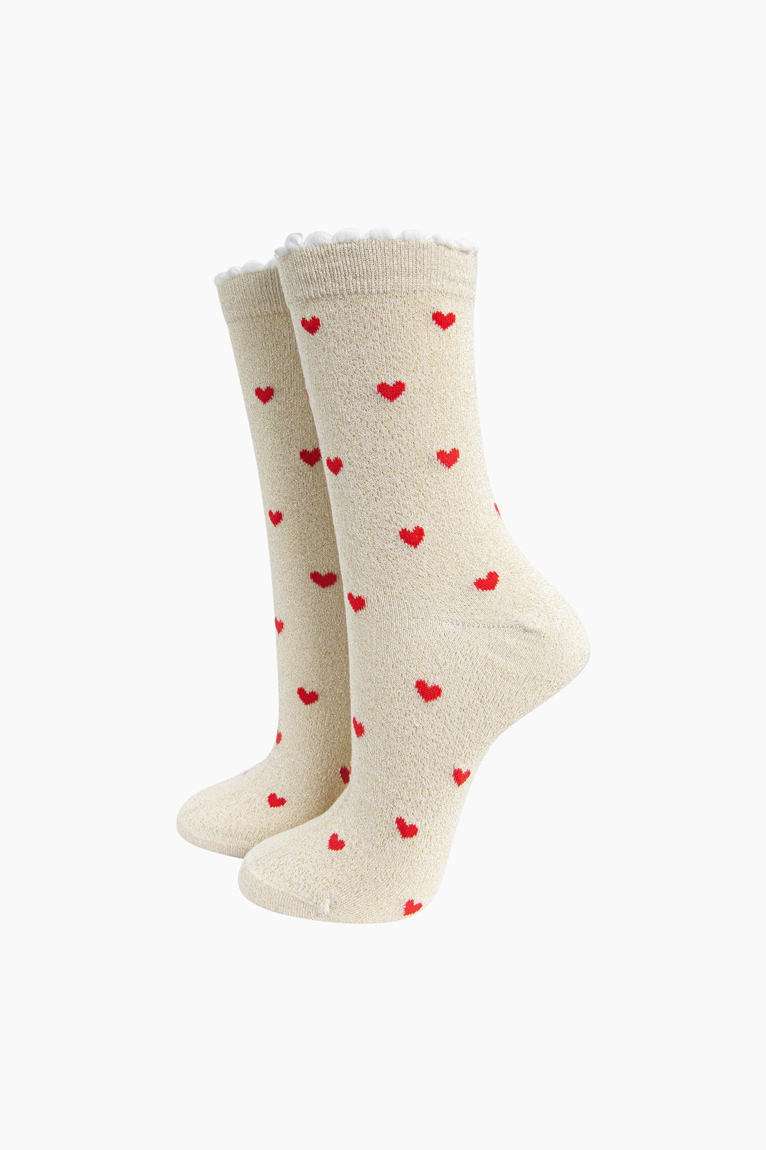 Love-Hearts-Combed-Cotton-Glitter-Socks-in-Cream-Red-mannequin
