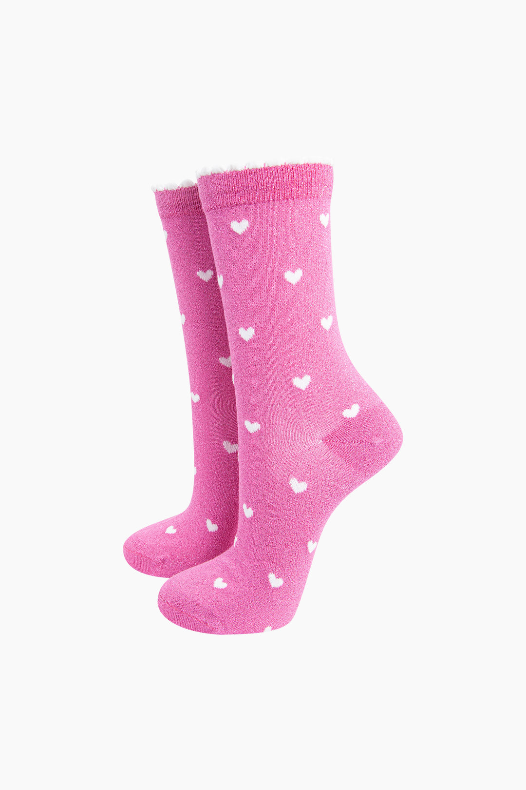 Love-Hearts-Combed-Cotton-Glitter-Socks-in-Hot-Pink-mannequin