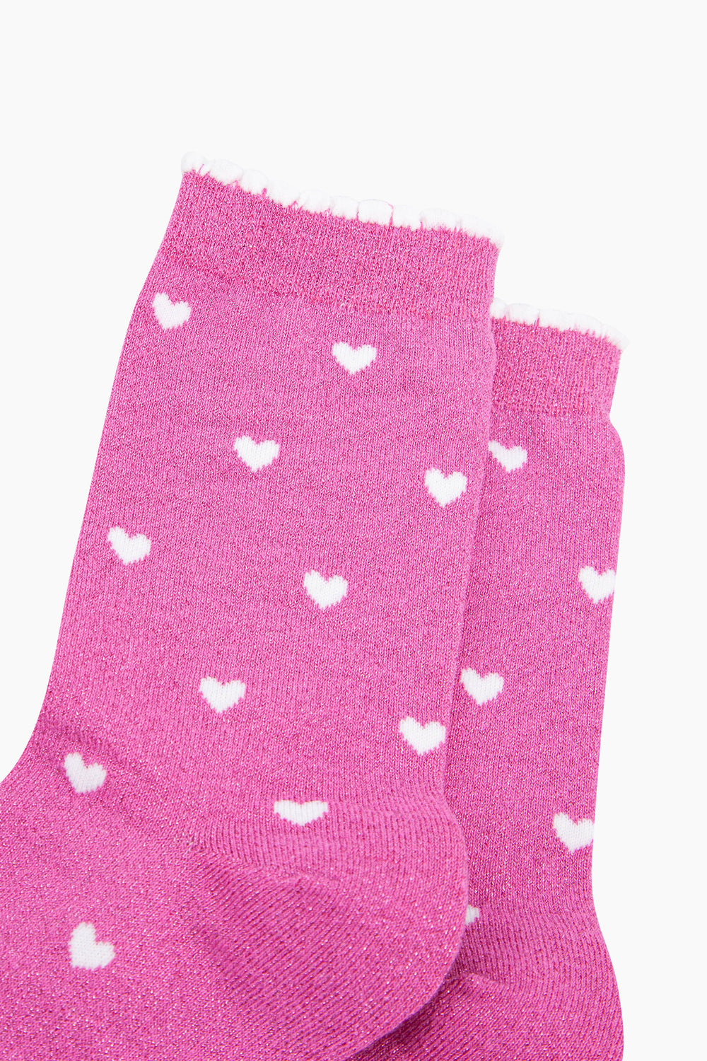 Love-Hearts-Combed-Cotton-Glitter-Socks-in-Hot-Pink-close-up