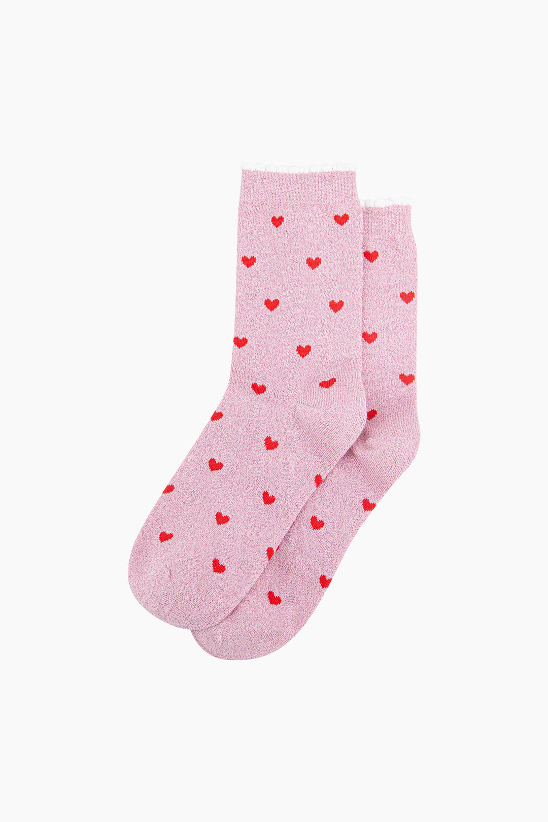 Love-Hearts-Combed-Cotton-Glitter-Socks-in-Light-Pink-flat-lay