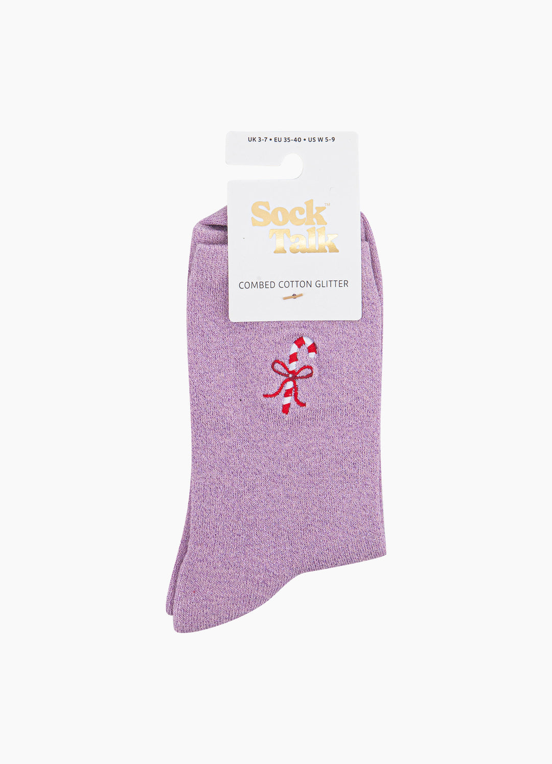 Candy-Cane-Combed-Cotton-Glitter-Embroidered-Socks-in-Light-Pink-In-Packaging