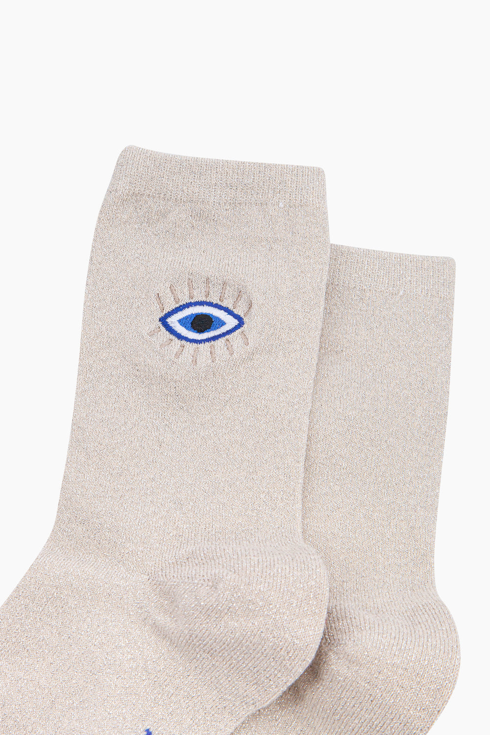 Nazar-Combed-Cotton-Glitter-Embroidered-Socks-in-Cream-Close-Up