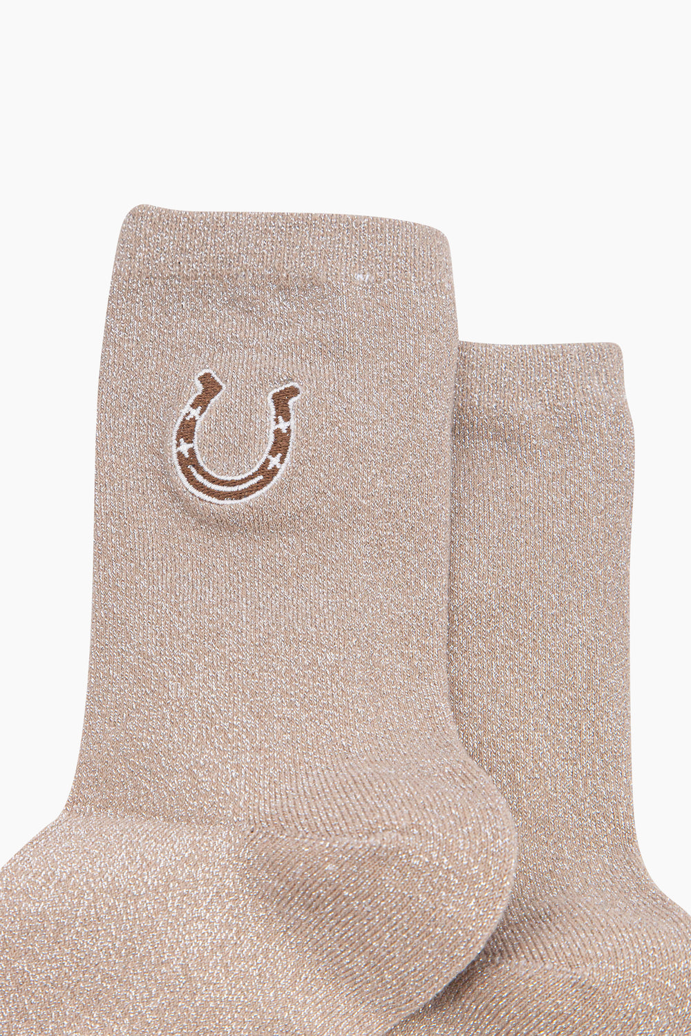 Horseshoe-Combed-Cotton-Glitter-Embroidered-Socks-in-Beige-Close-Up