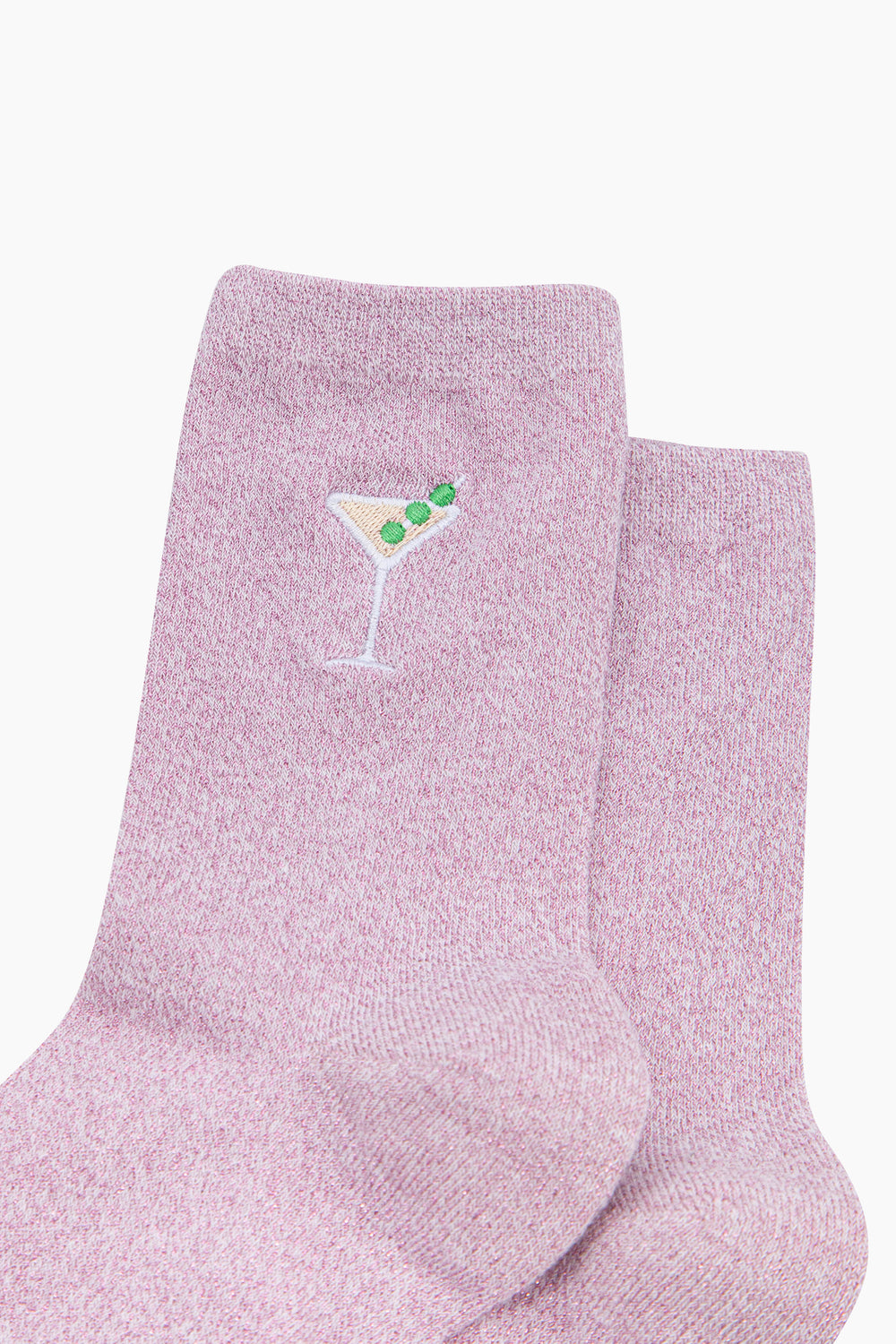 Cocktail-Combed-Cotton-Glitter-Embroidered-Socks-in-Soft-Pink-Close-Up