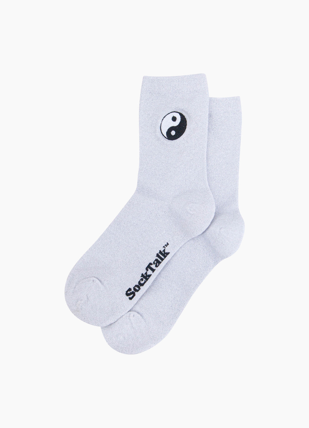 Yin-Yang-Combed-Cotton-Glitter-Embroidered-Socks-in-White-Laid-Flat