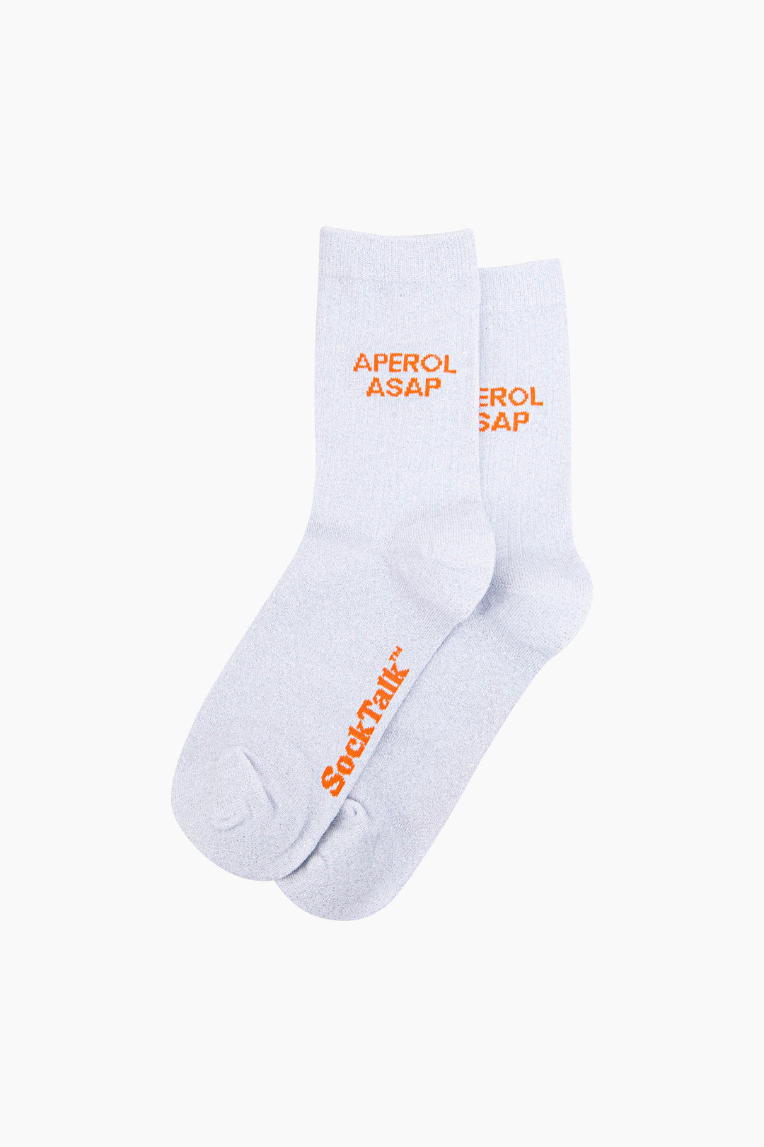 Aperol-ASAP-Combed-Cotton-Glitter-Socks-in-White-Laid-Flat